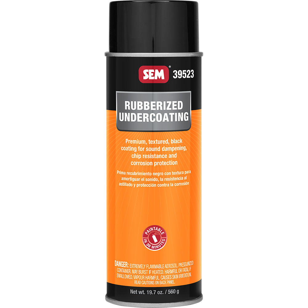 SEM Rubberized Undercoating - 24oz Aerosol Can - Black