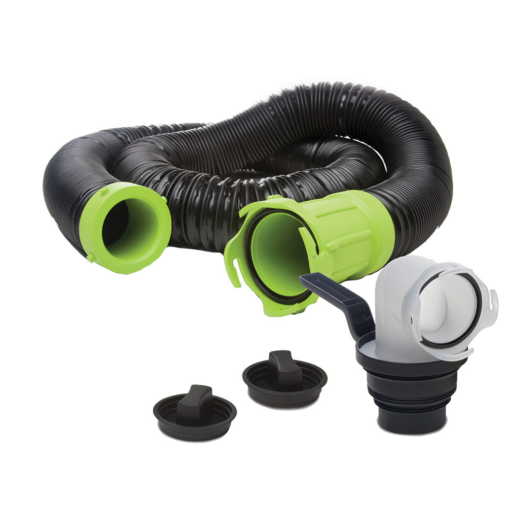 Thetford Titan Premium 15' Sewer Hose Kit w/Universal Bayonet Connection & 5-in-1 Sewer Adapter w/Handle