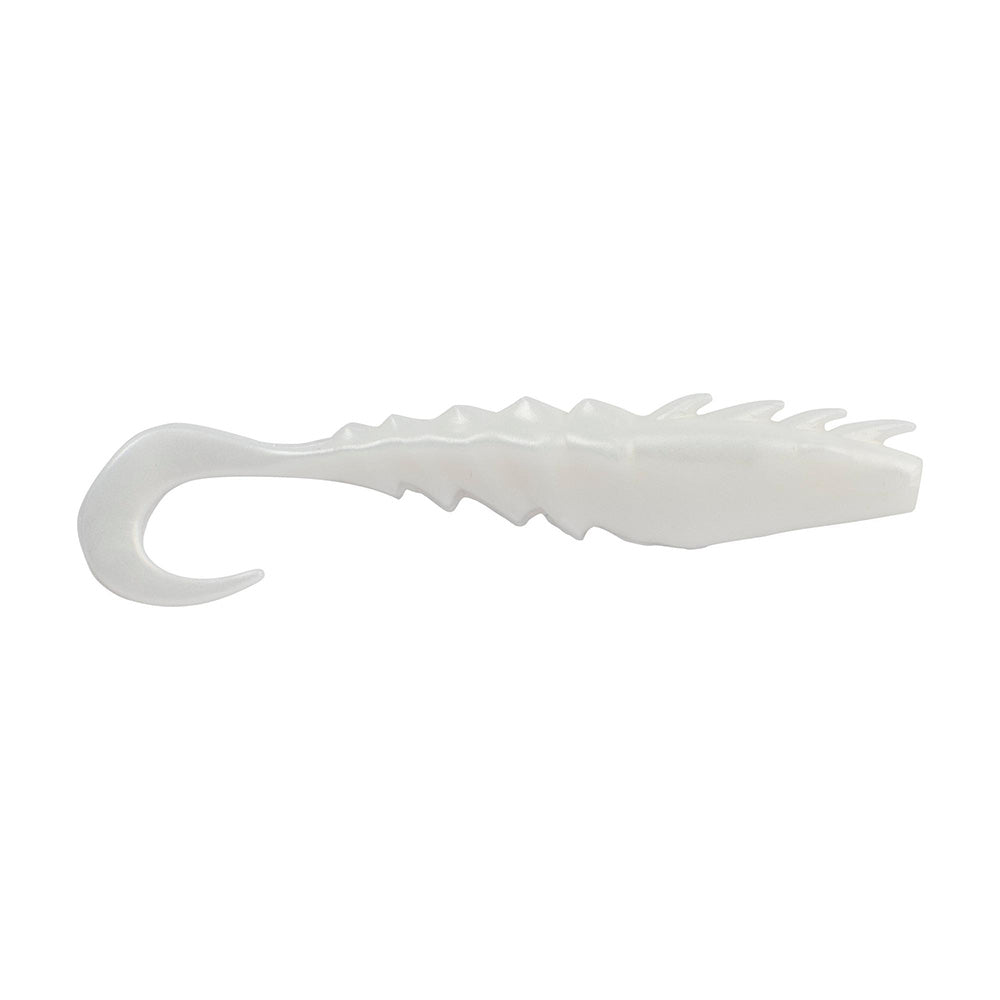 Berkley Gulp!® Saltwater Nemesis Prawn Curl Tail - 4" - Pearl White