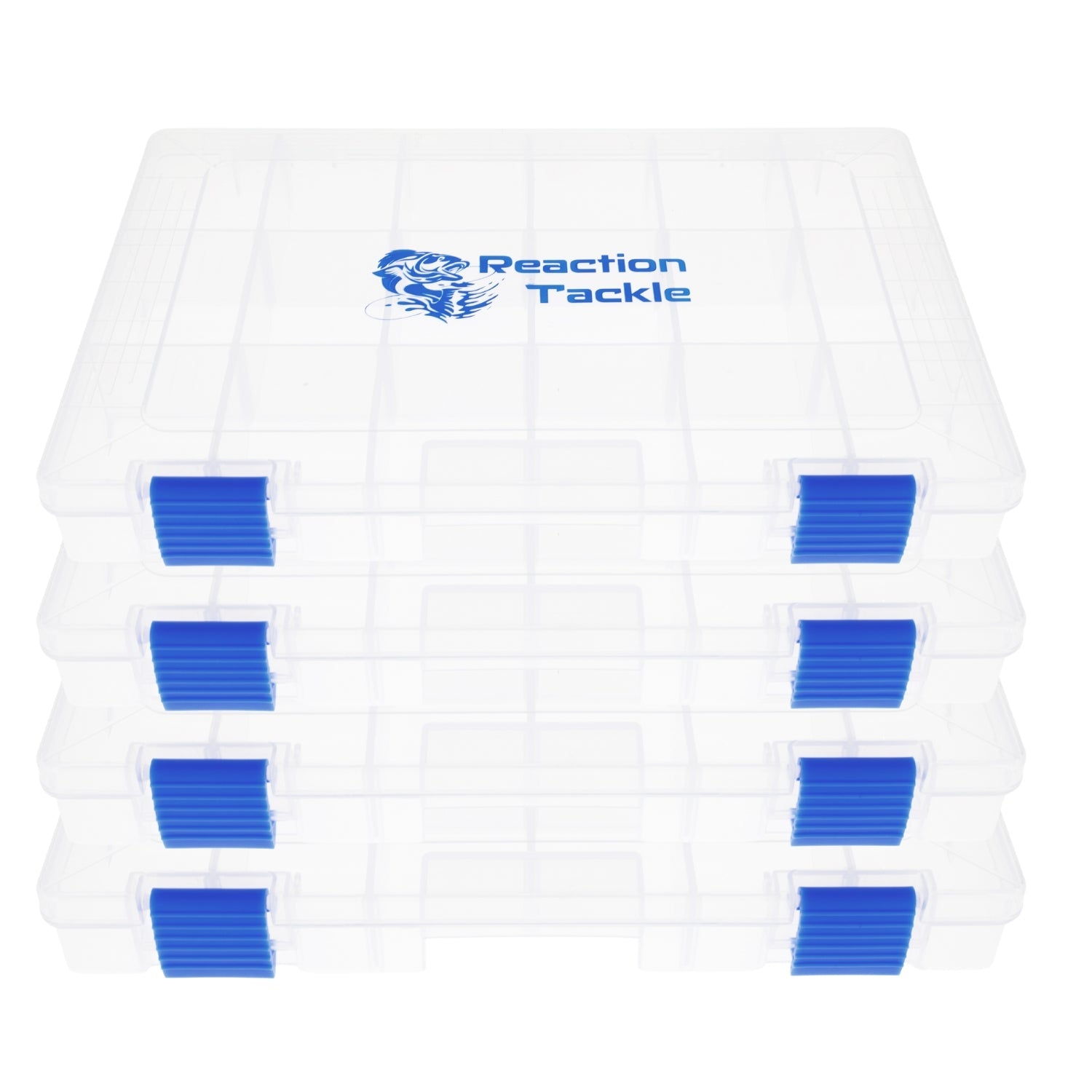 Reaction Tackle Basic Tackle Tray- Affordable, Lightweight Design with 2 Secure Clips - Keep Casting Fishing & Outdoors