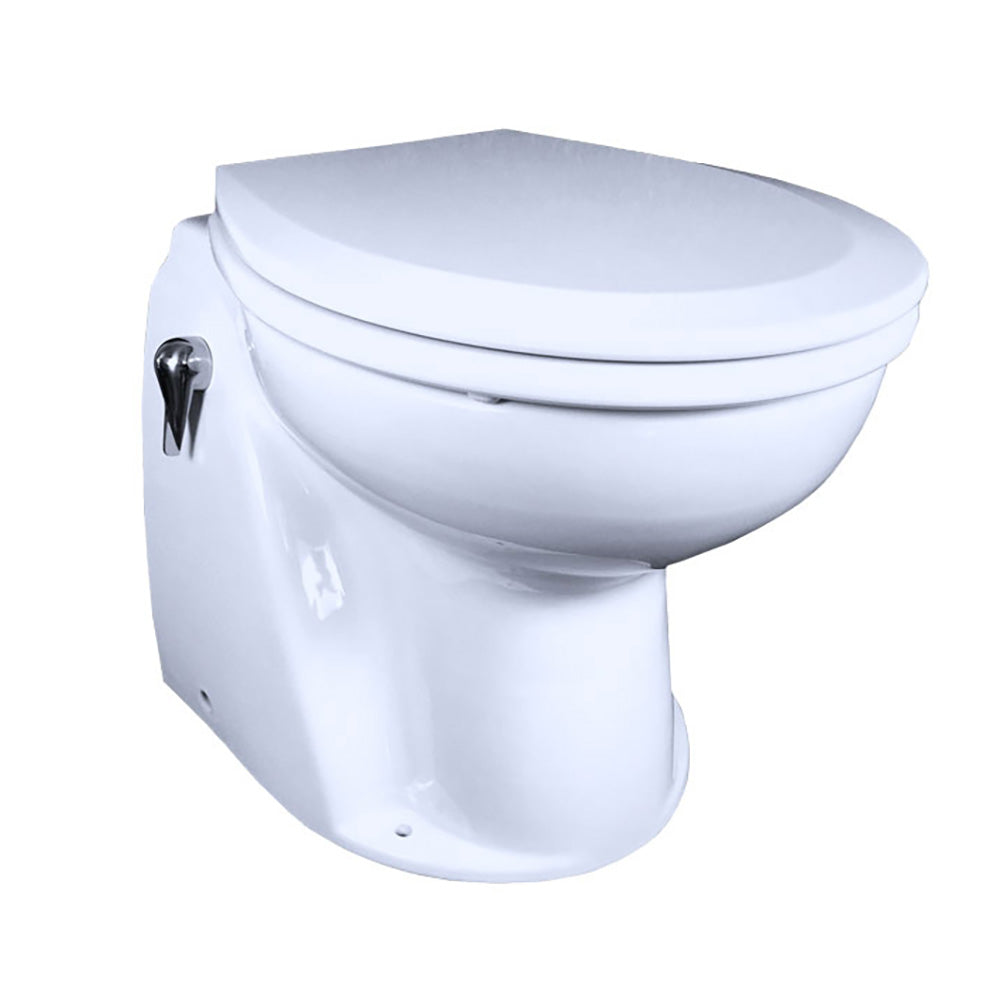 Raritan Atlantes Freedom® w/Vortex-Vac - Household Style - White - Remote Intake Pump - Smart Toilet Control - 12v