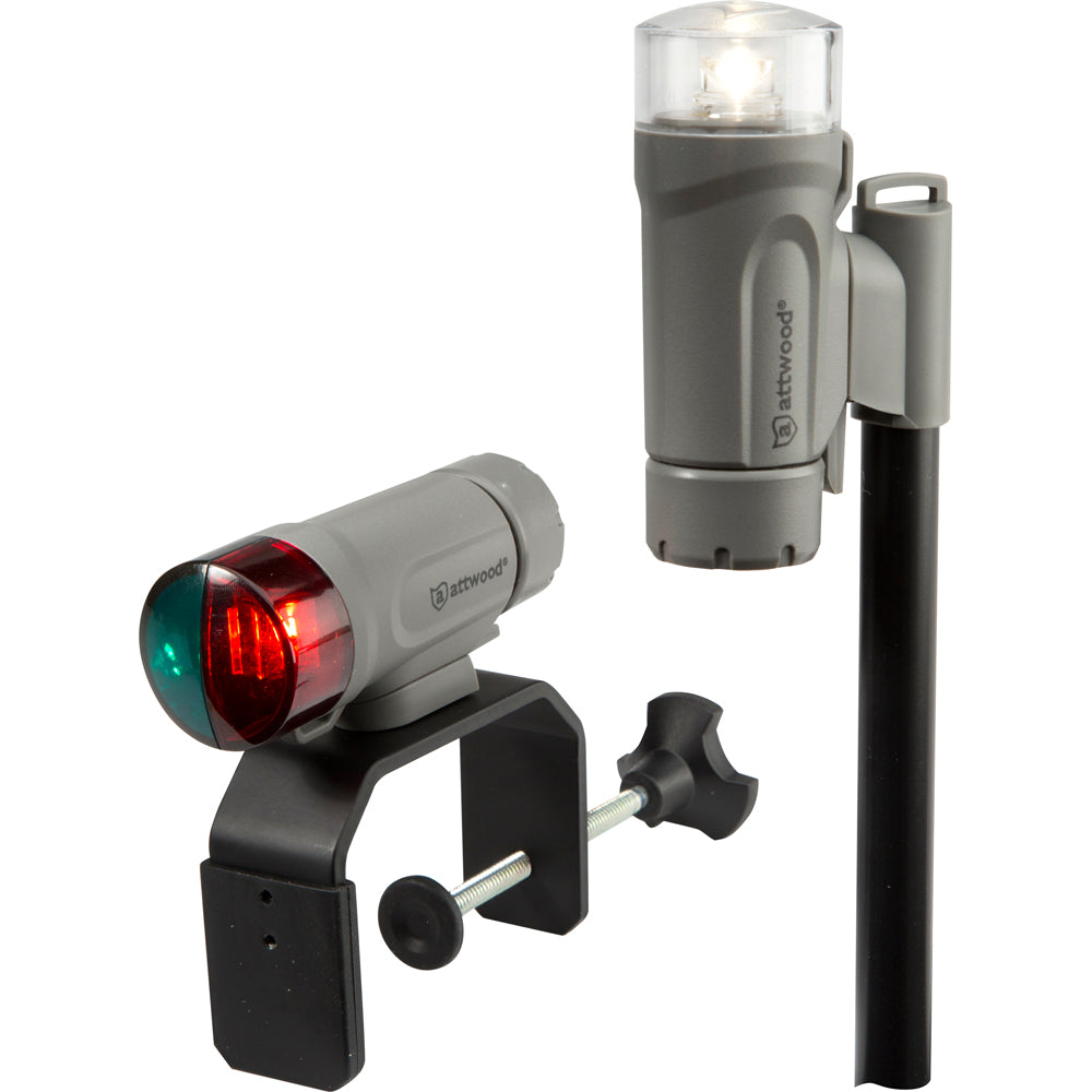 Attwood ClampOn Portable LED Light Kit Marine Gray 141907