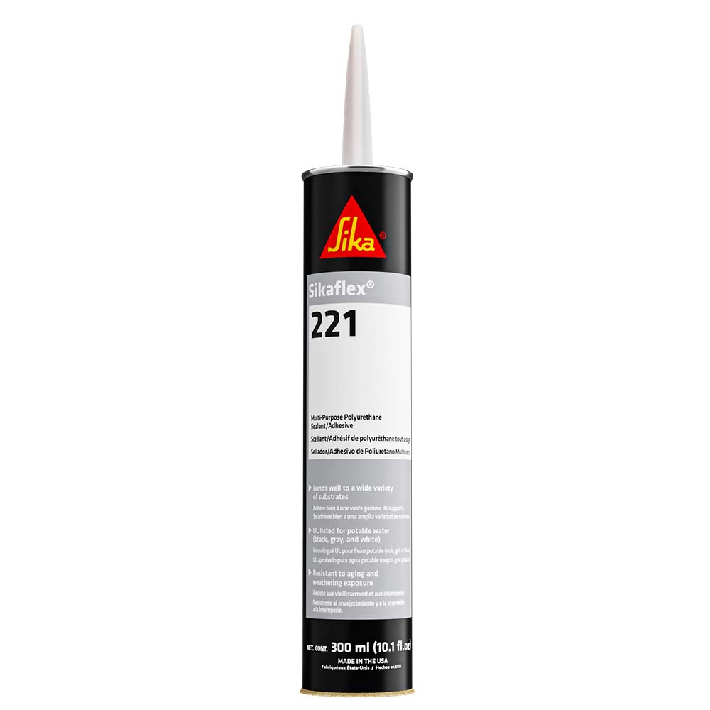 Sika Sikaflex® 221 Multi-Purpose Polyurethane Sealant/Adhesive - 10.3oz (300ml) Cartridge - White
