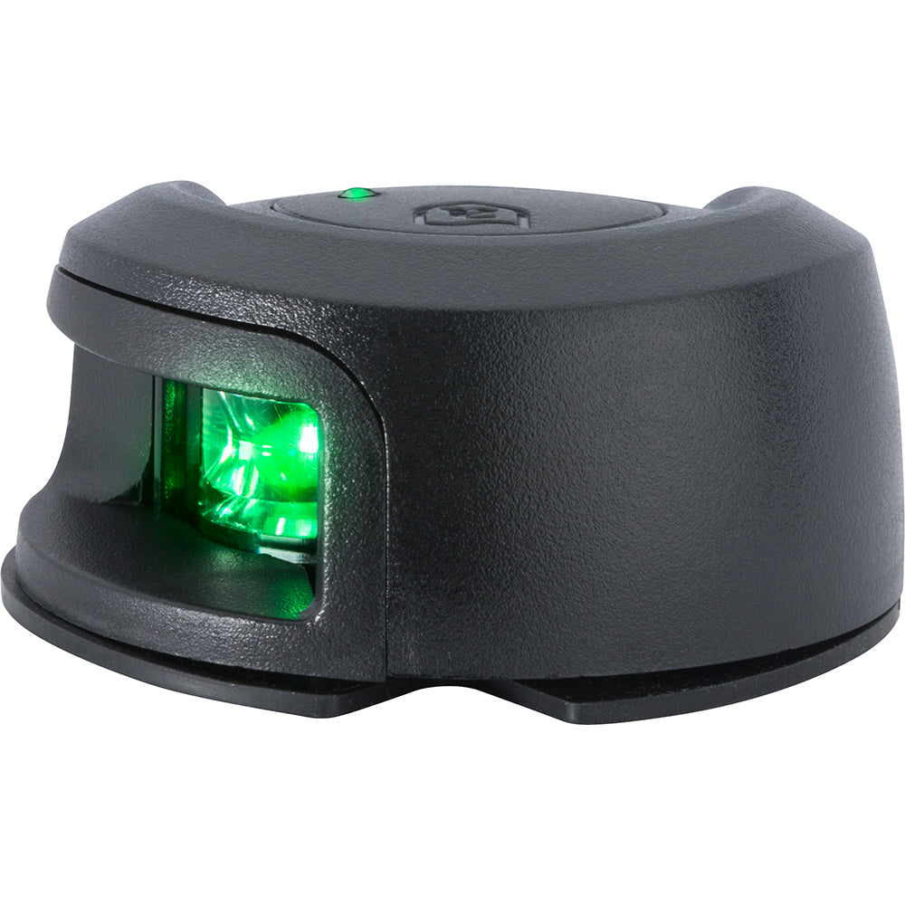 Attwood LightArmor Deck Mount Navigation Light Black Composite Starboard green 2NM NV2012PBG7