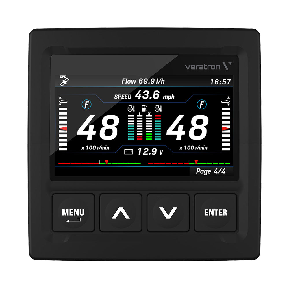 Veratron OceanLink® 4.3" NMEA 2000® Certified TFT Gateway - Black