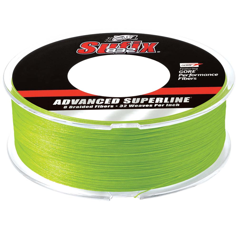 Sufix 832 Advanced Superline Braid 10lb Neon Lime 600 yds 660210L