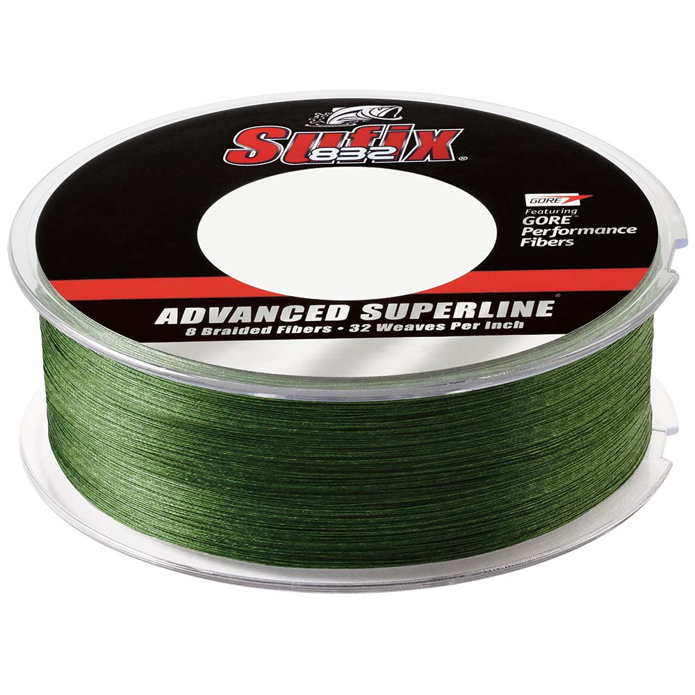 Sufix 832 Advanced Superline Braid 15lb LowVis Green 600 yds 660215G