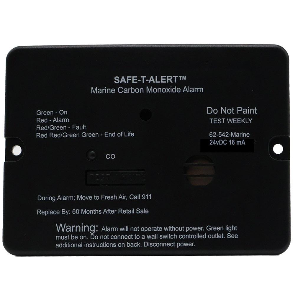 Safe-T-Alert 62 Series Marine Carbon Monoxide Alarm - 24V Flush Mount - Black