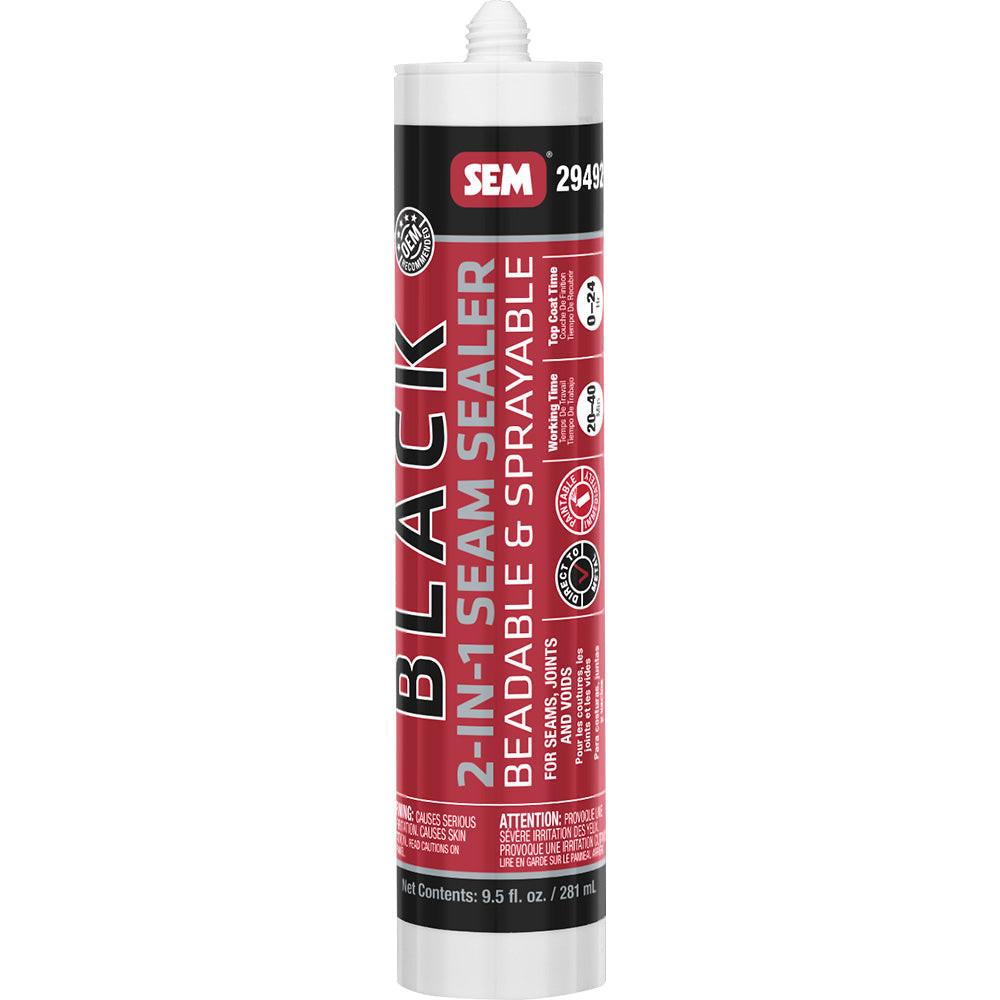 SEM 2-IN-1 Seam Sealer - 9.5oz Tube - Black