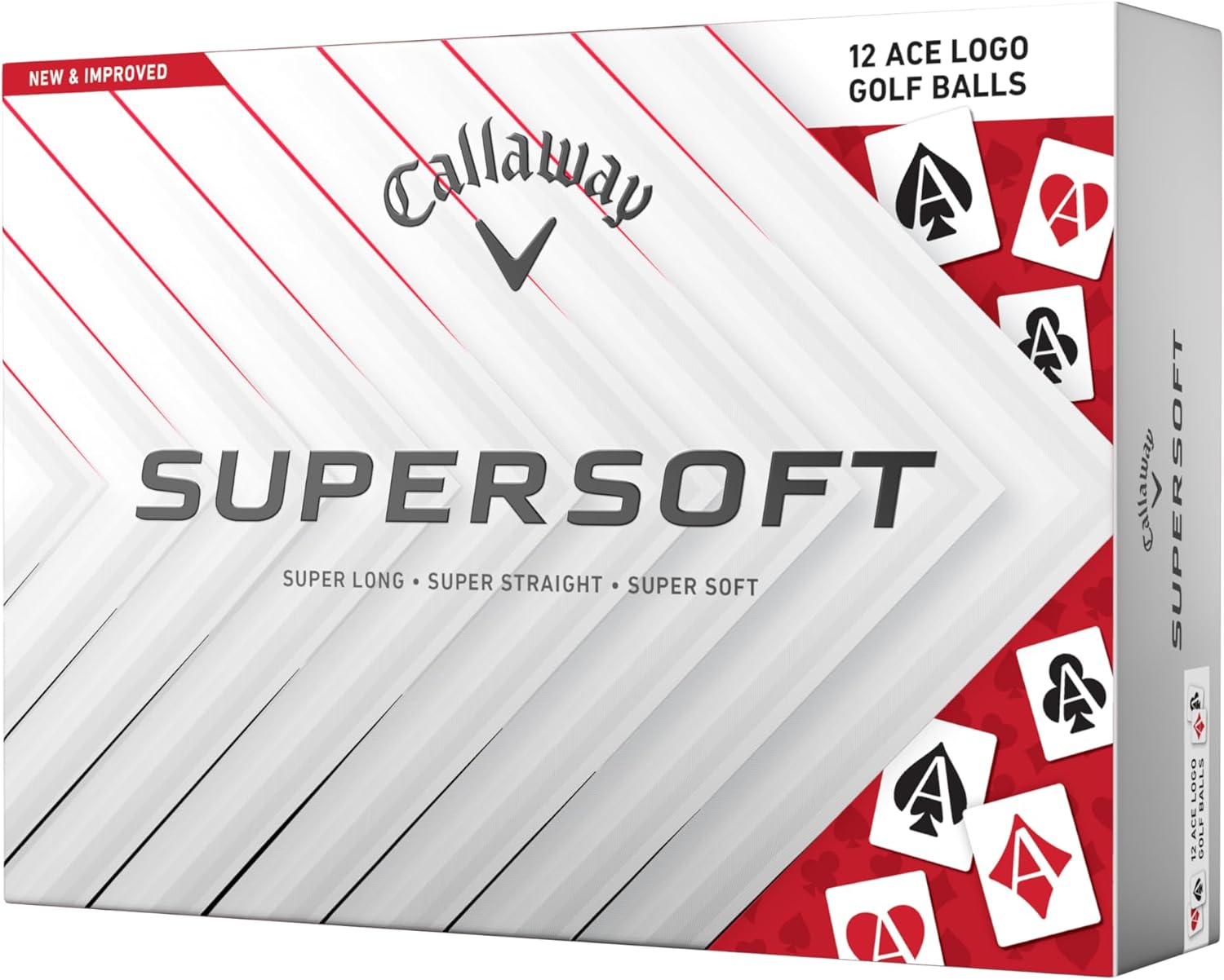 Callaway Golf Supersoft Golf Balls 12 Ace Logo Golf Balls