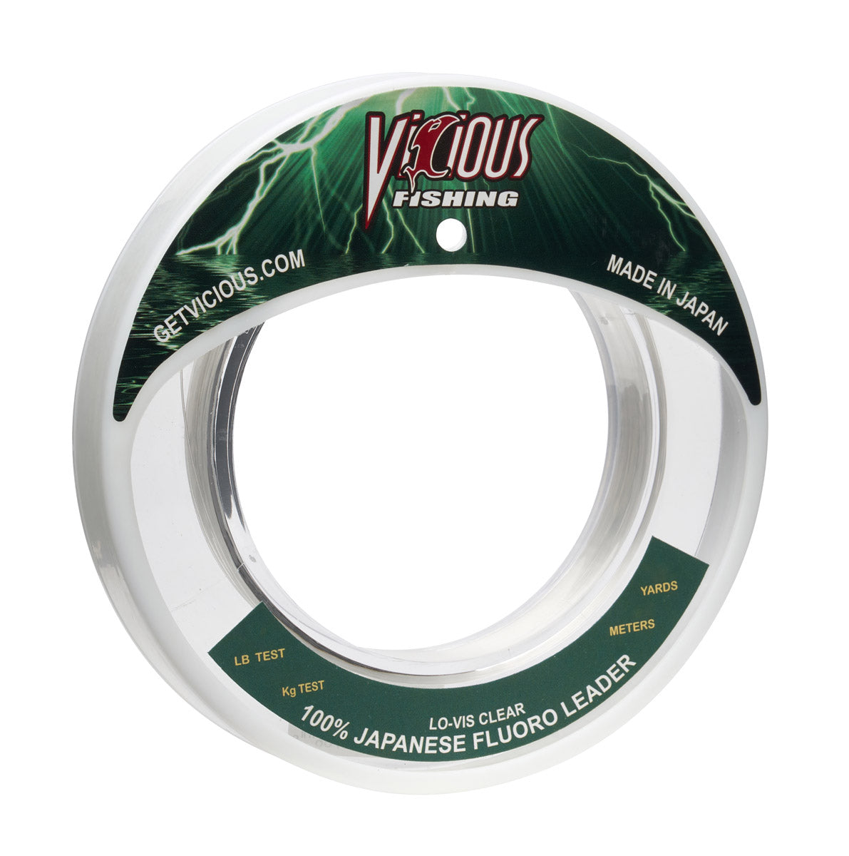 Vicious 100% Japanese Fluorocarbon Leader - 50 Lb Test - Keep Casting Fishing & Outdoors