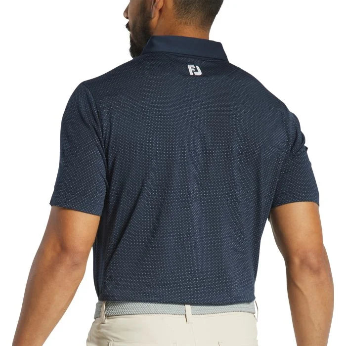 FootJoy Jacquard Dot Lisle Golf Polo