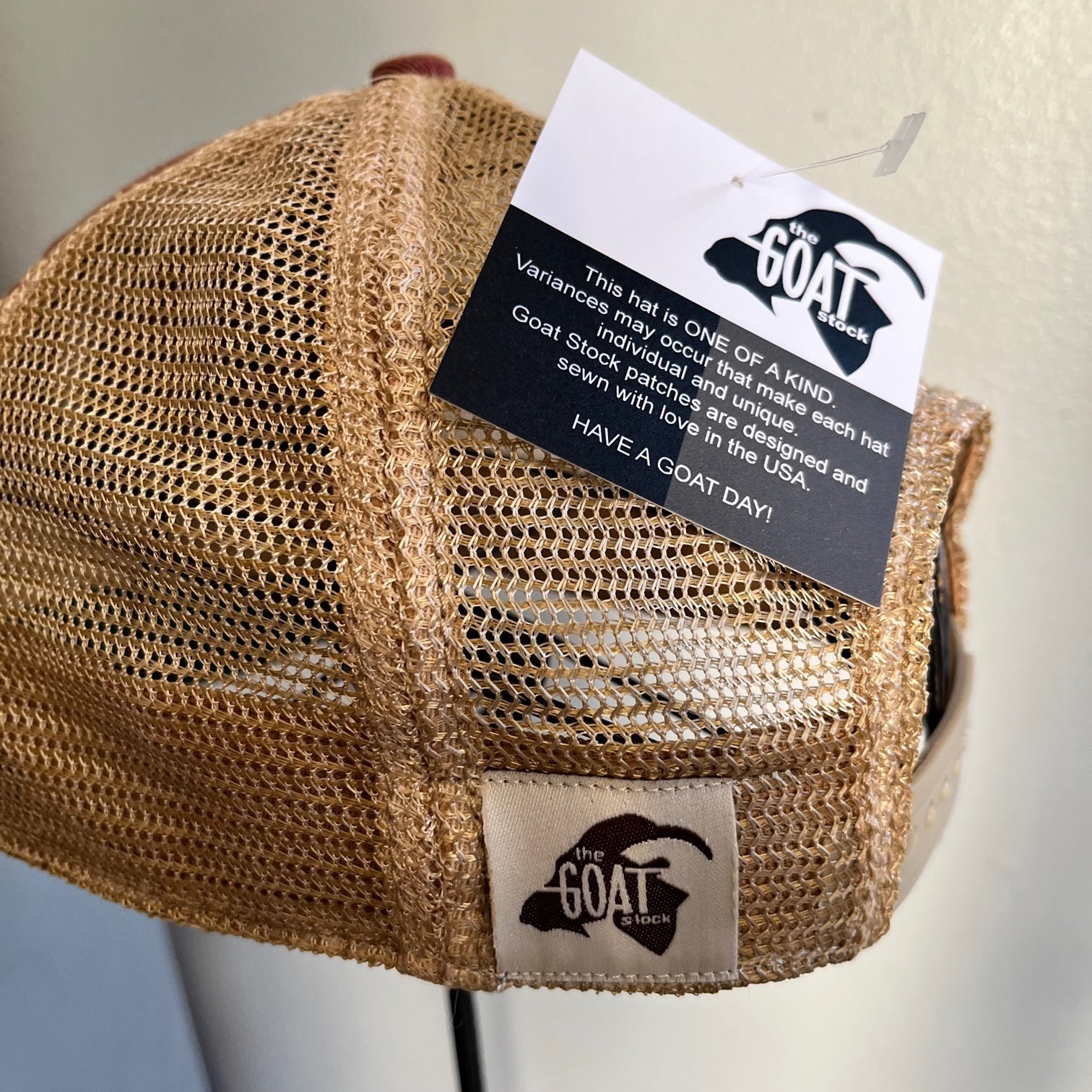 Lake Life distressed snapback mesh hat