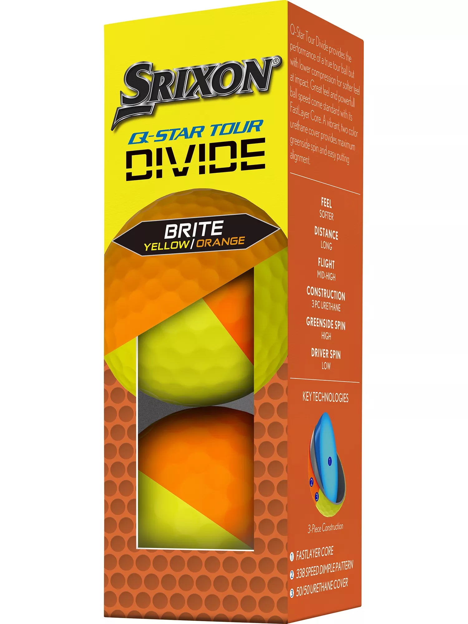 Srixon 2024 Q-STAR Tour Divide 2 Golf Balls