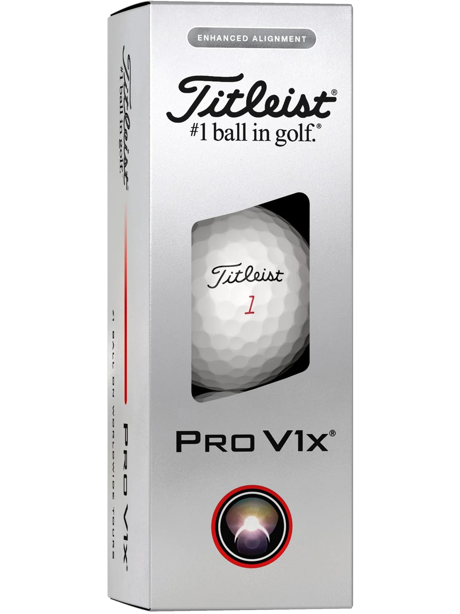 Titleist 2025 Pro V1x Enhanced Alignment Golf Balls