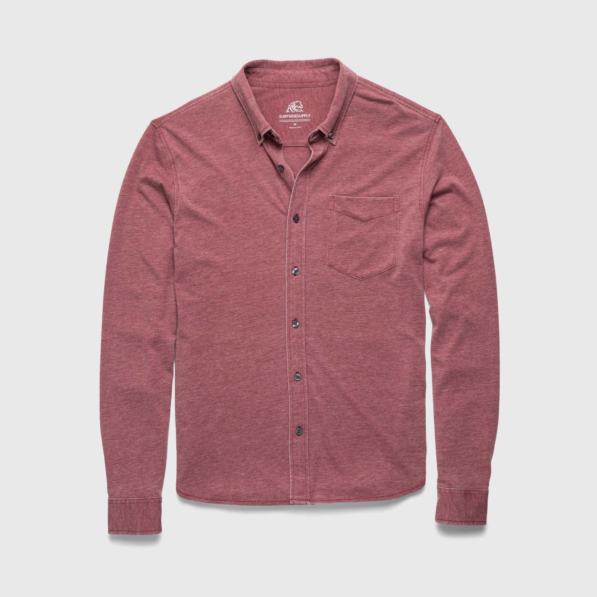Anthony Burnout Shirt - Red Syrah - Keep Casting Fishing & Outdoors
