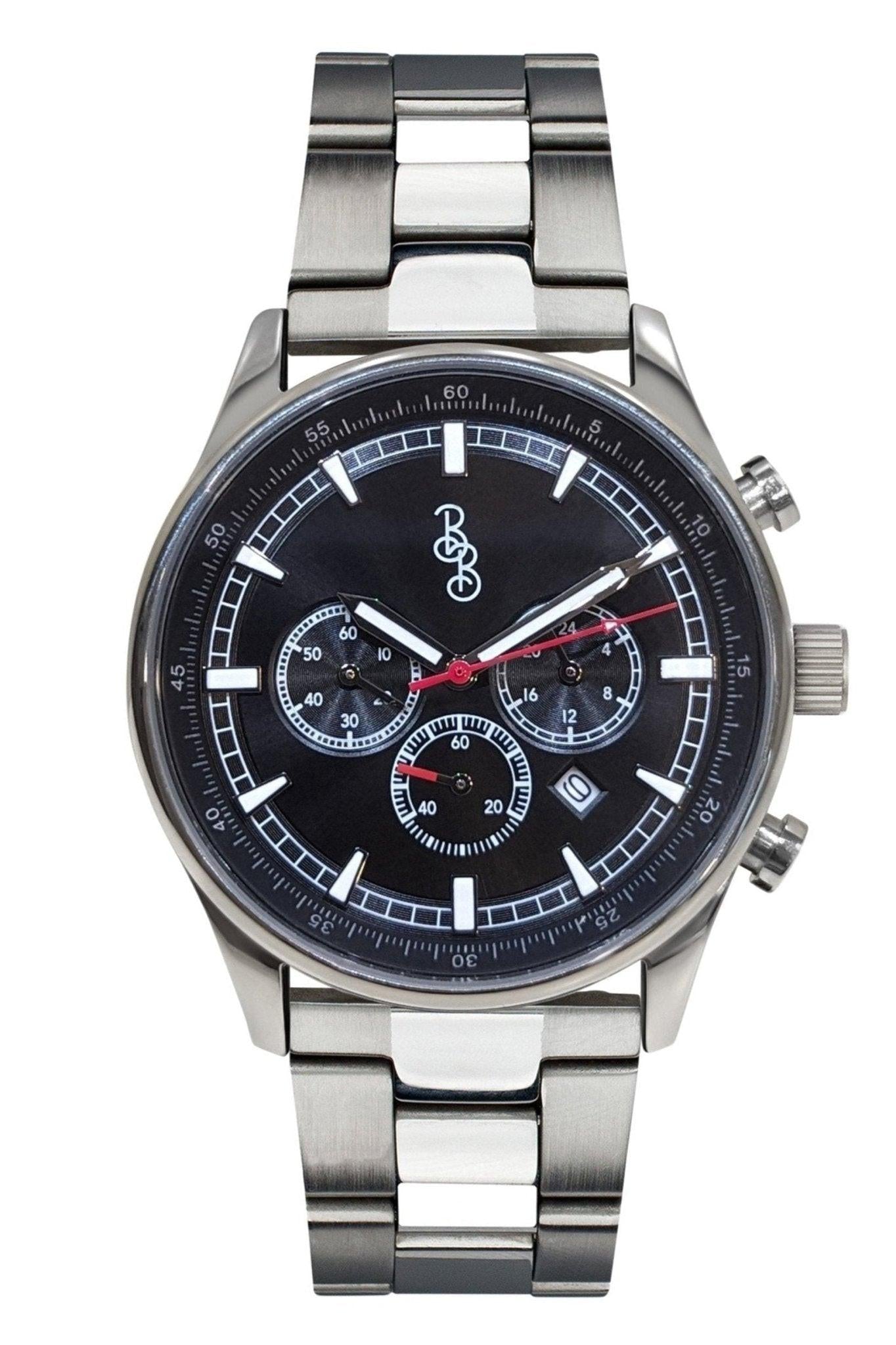 Black Sport Chronograph - Keep Casting Fishing & Outdoors