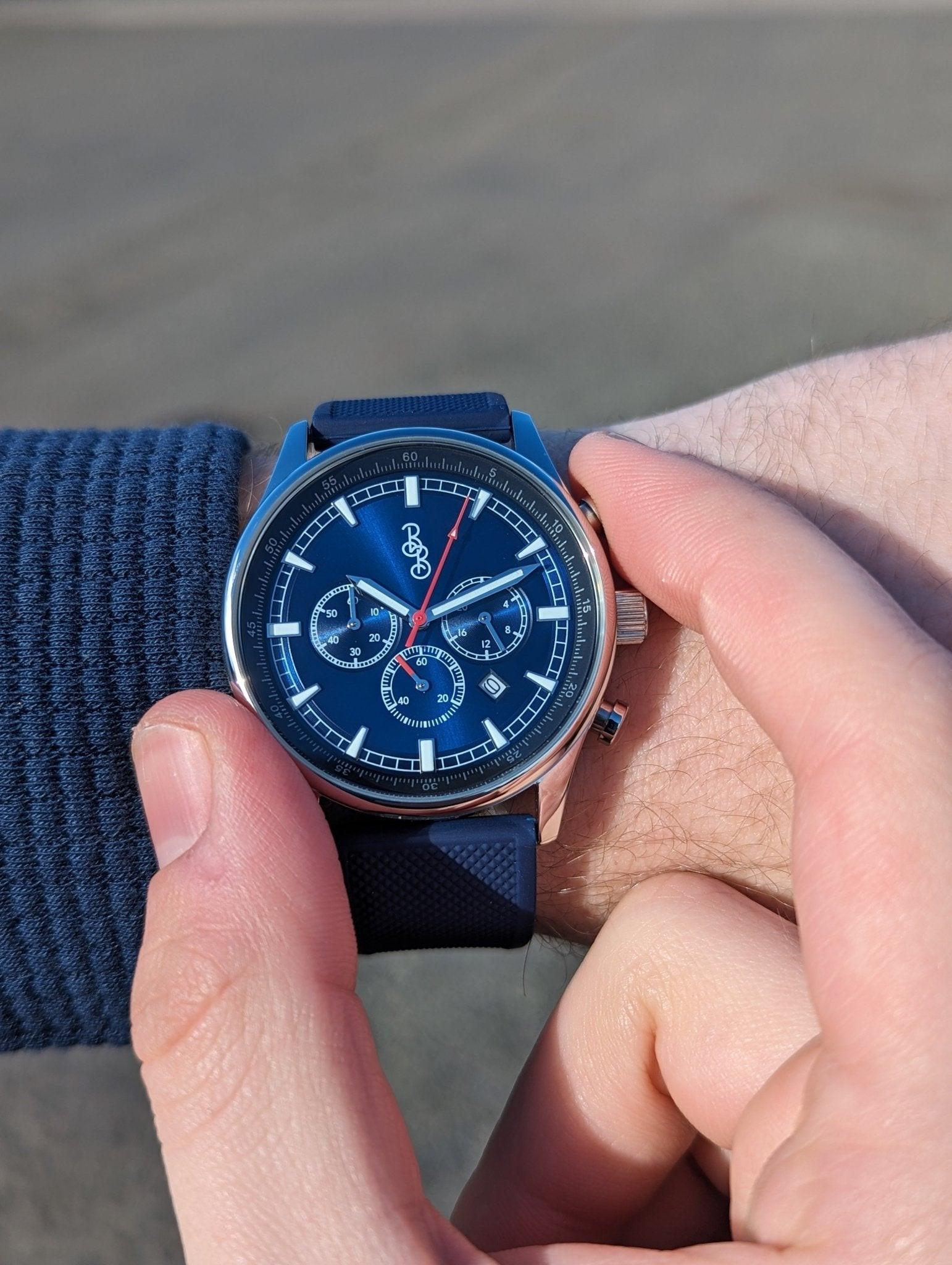 Blue Sport Chronograph - Keep Casting Fishing & Outdoors