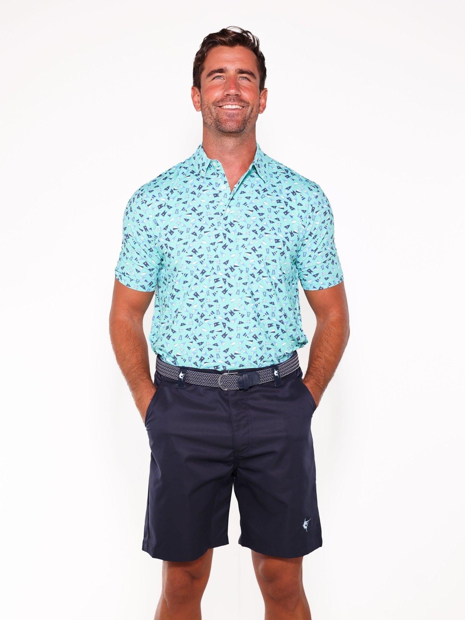 Burgee Print Polo - Keep Casting Fishing & Outdoors