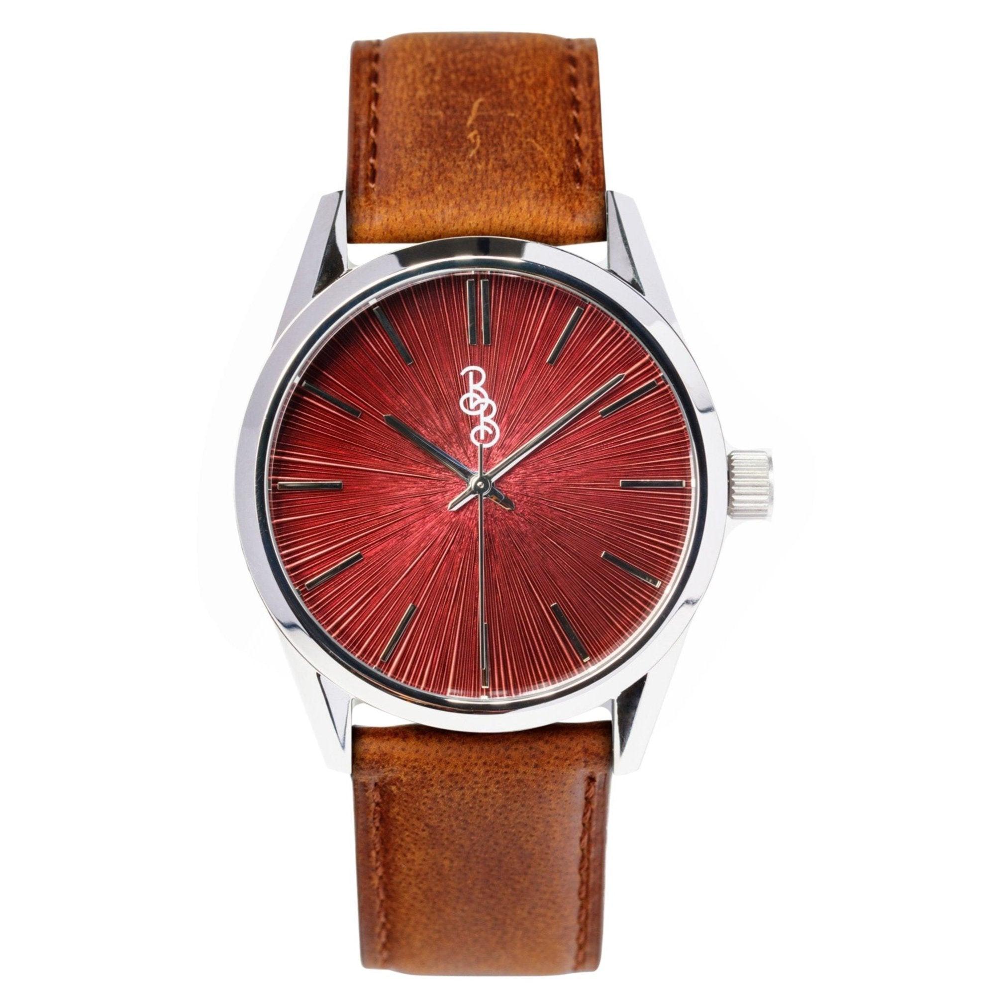 Burgundy Sunburst Watch - Keep Casting Fishing & Outdoors