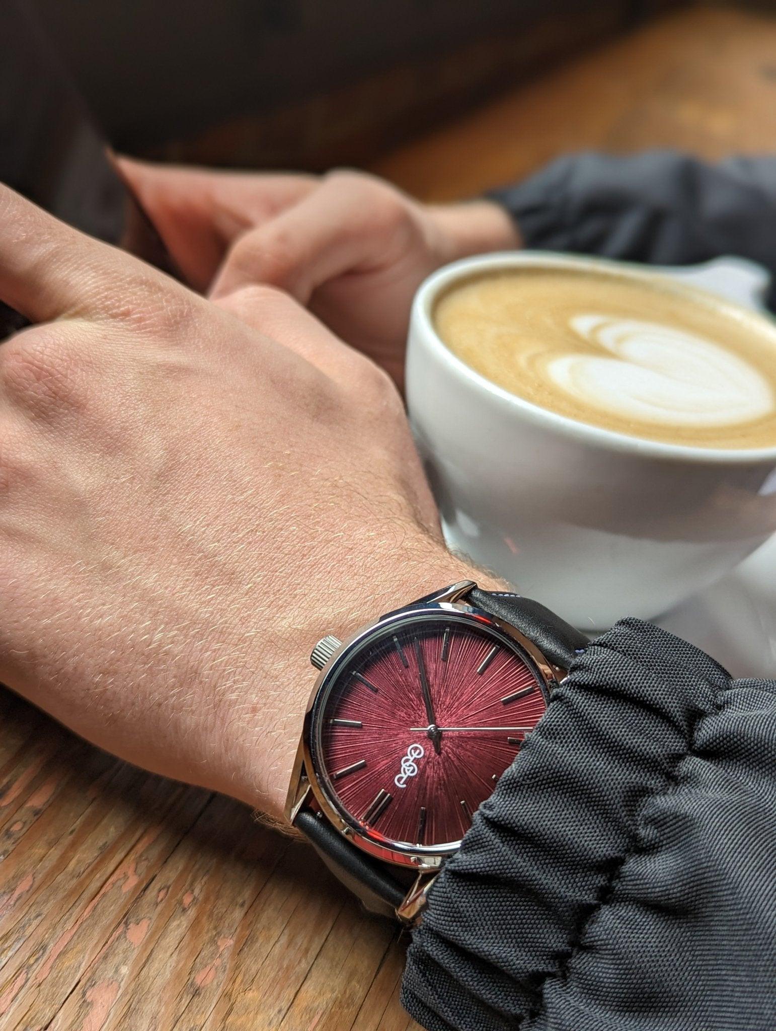 Burgundy Sunburst Watch - Keep Casting Fishing & Outdoors