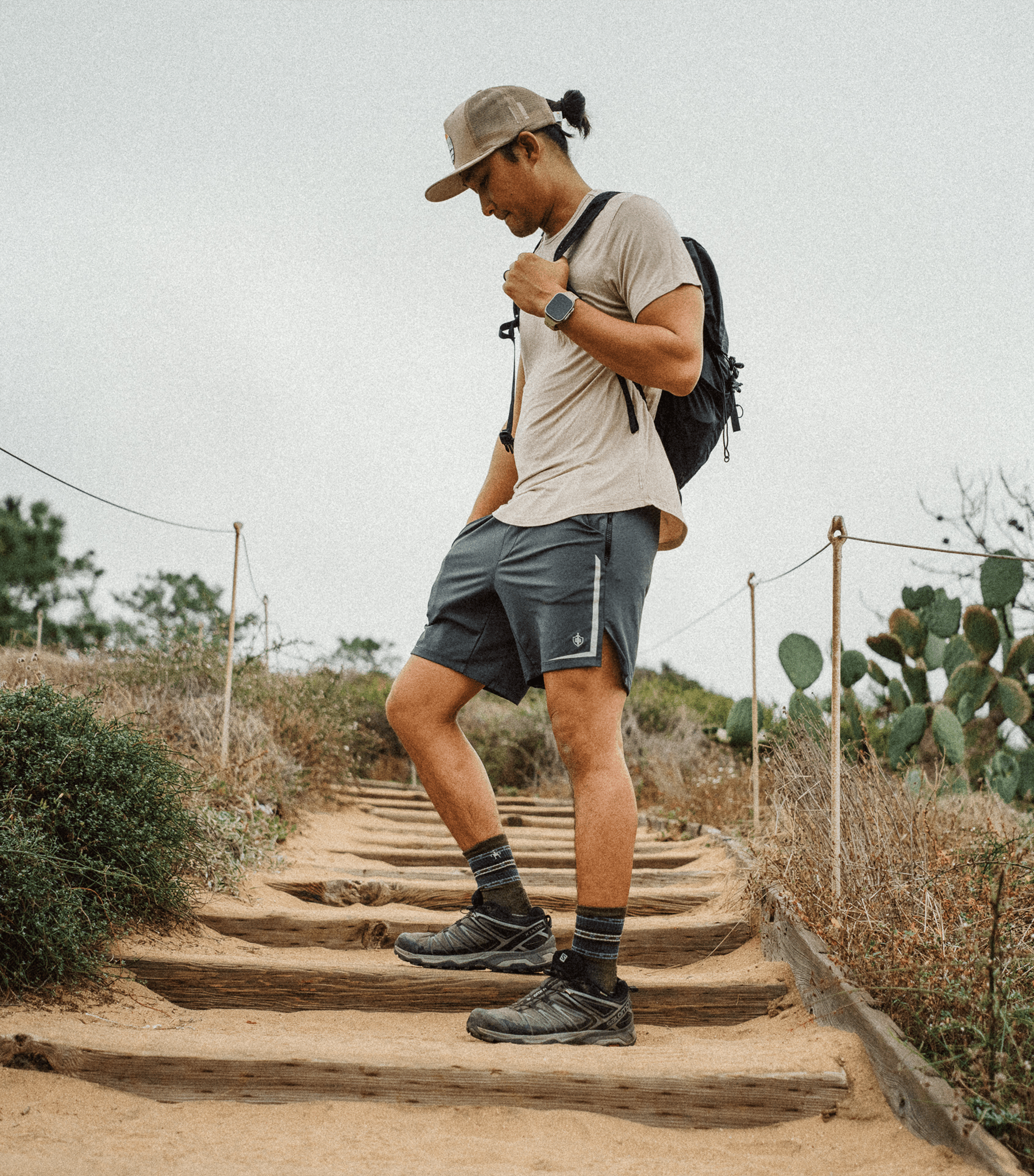 Dominate Training Shorts - Stone - Keep Casting Fishing & Outdoors