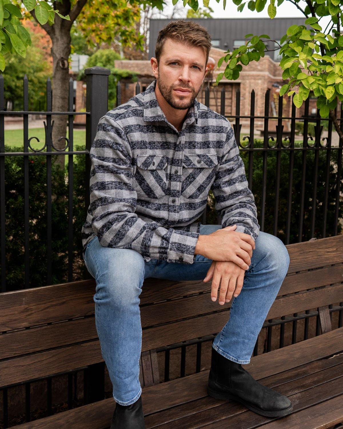 Grand Flannel, Charcoal Gingham - Keep Casting Fishing & Outdoors