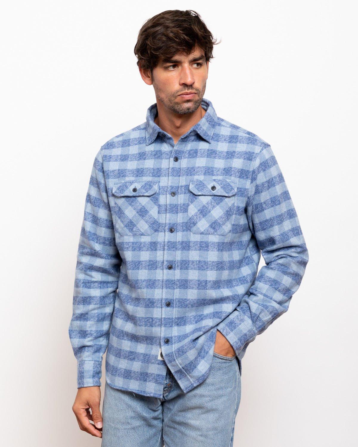 Grand Flannel, Checkered Blue - Keep Casting Fishing & Outdoors