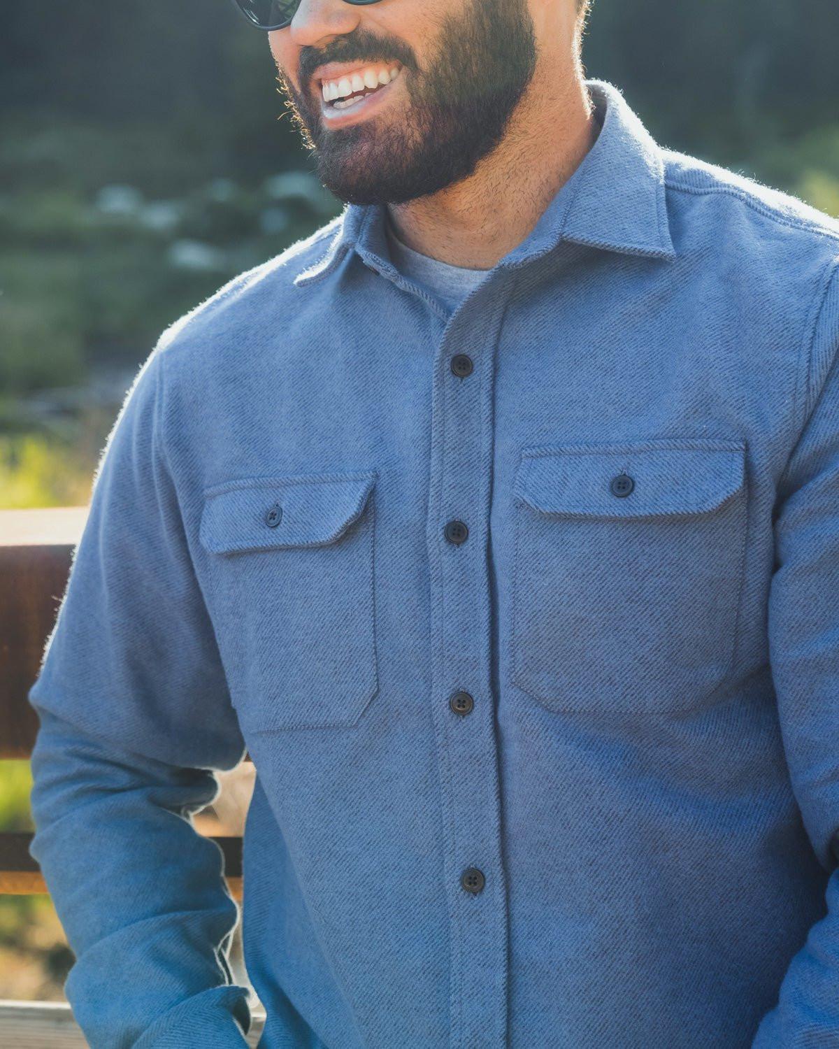 Grand Flannel, Lake Blue - Keep Casting Fishing & Outdoors