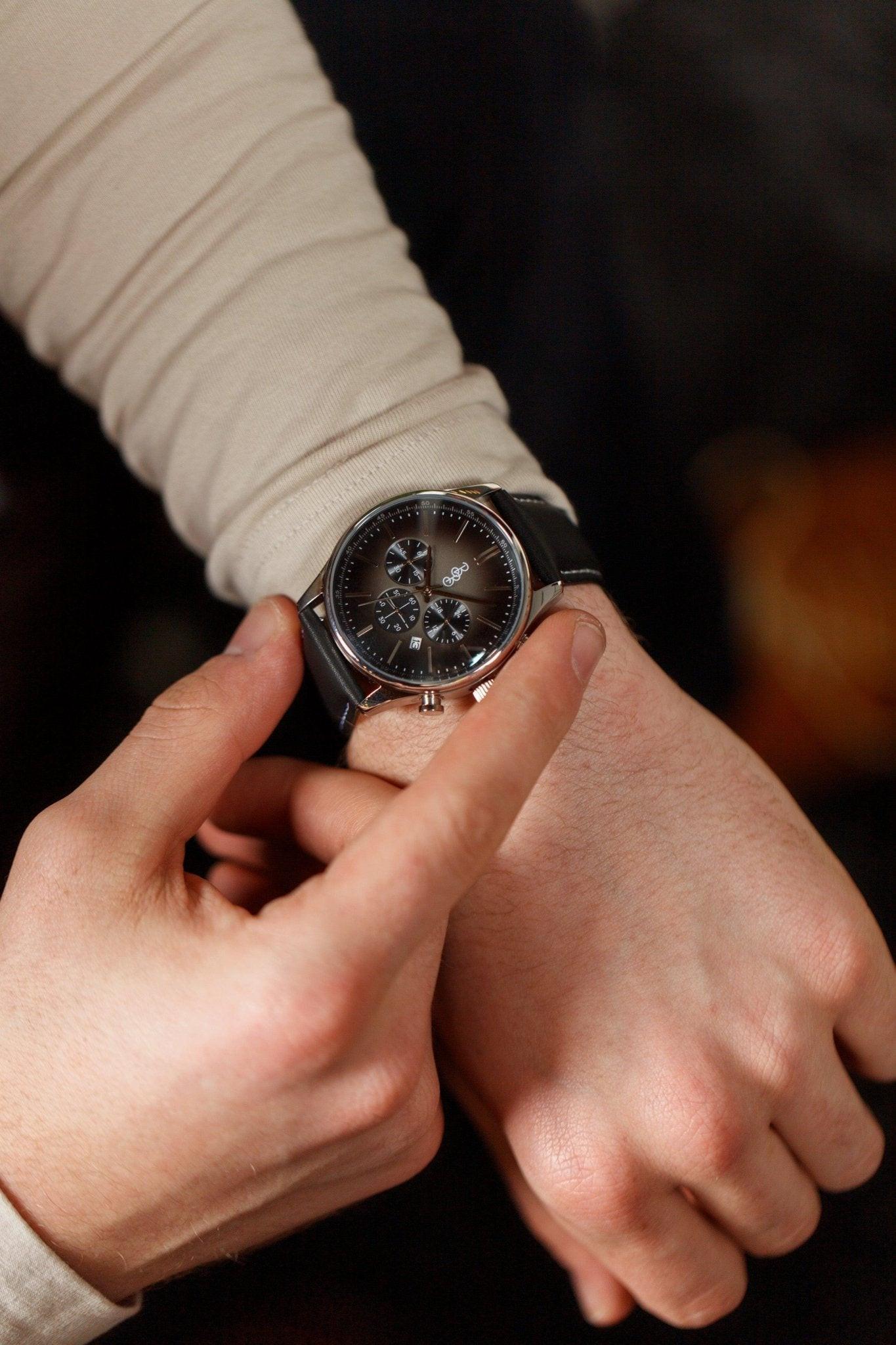 Gray Retro Chronograph - Keep Casting Fishing & Outdoors