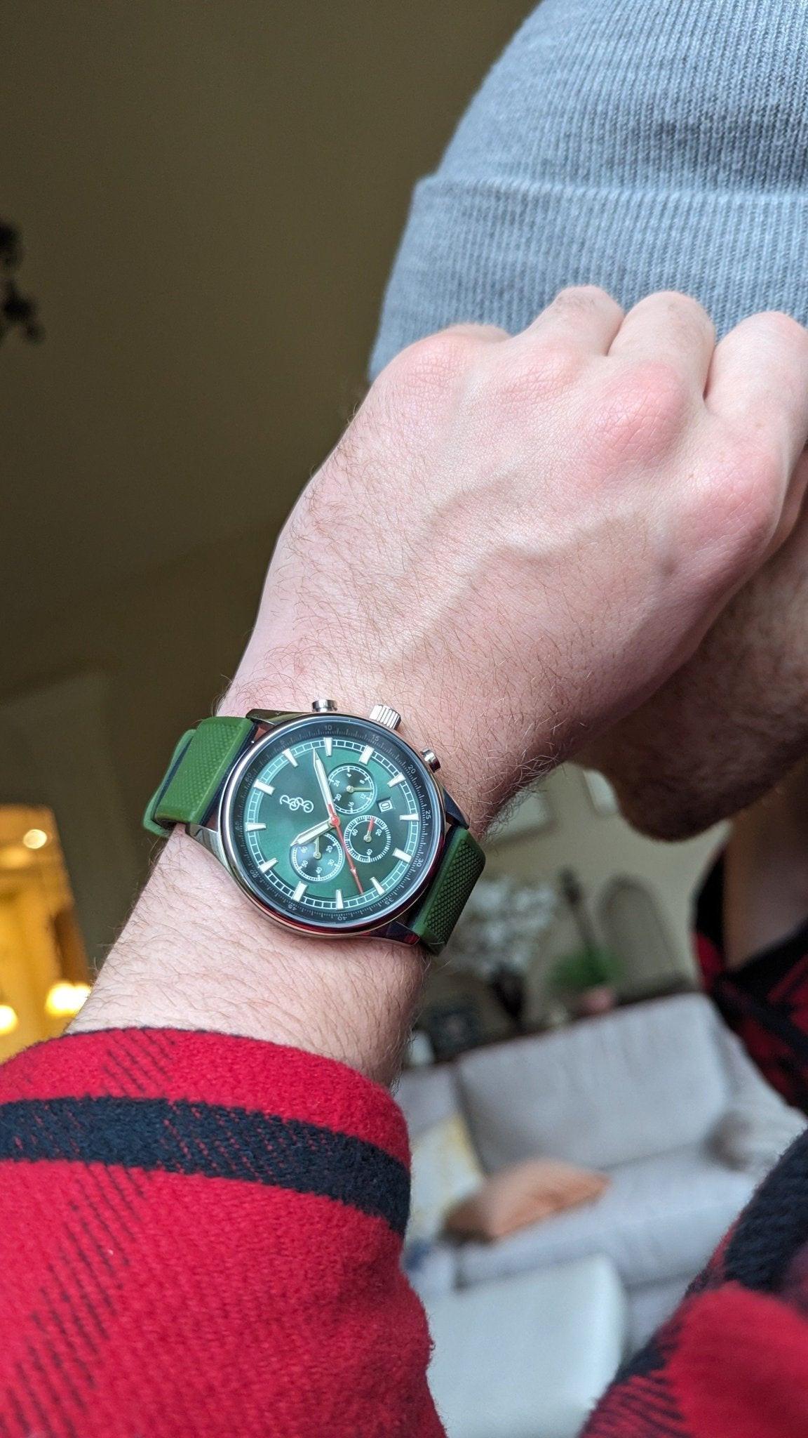 Green Sport Chronograph - Keep Casting Fishing & Outdoors