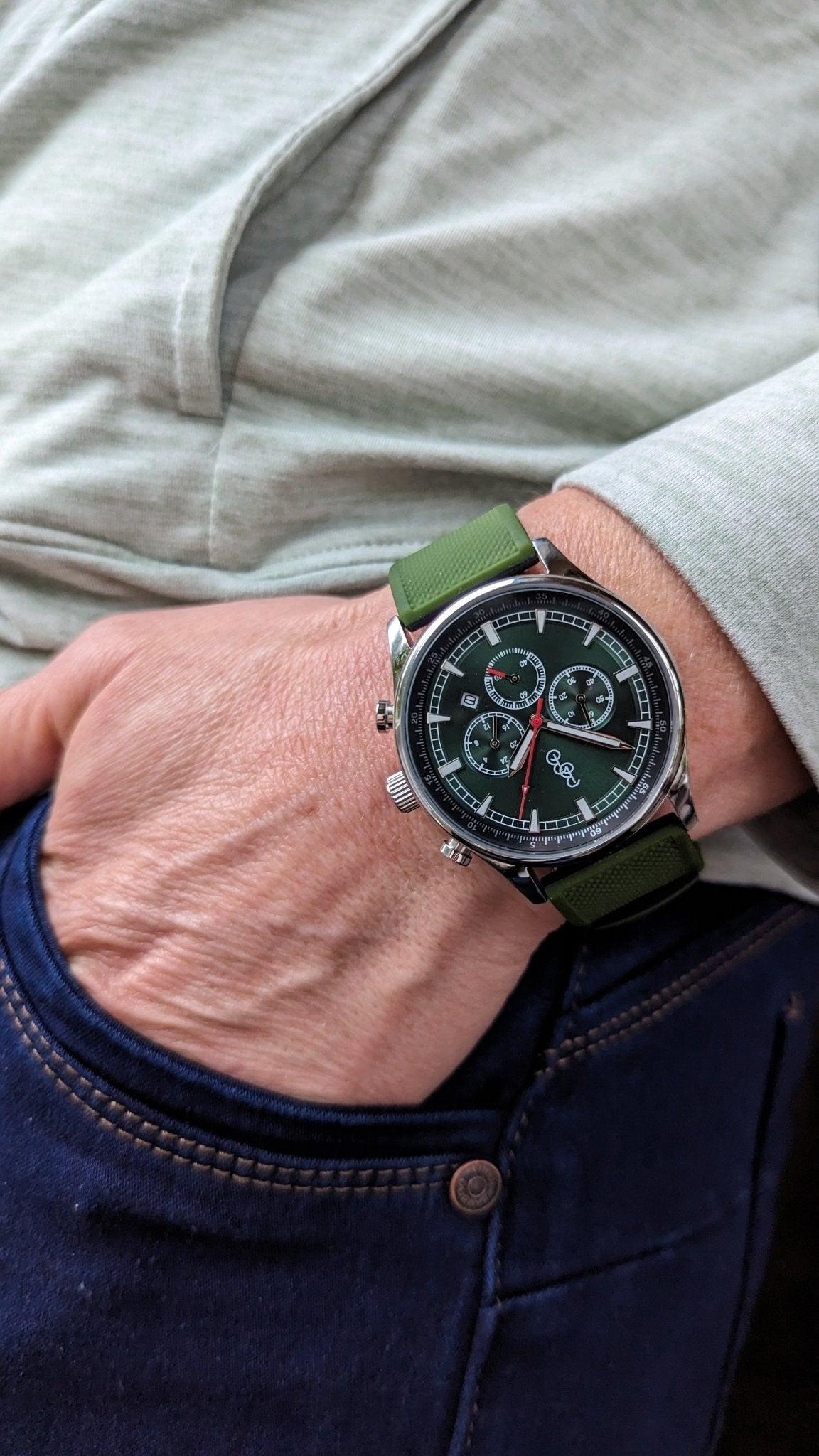 Green Sport Chronograph - Keep Casting Fishing & Outdoors