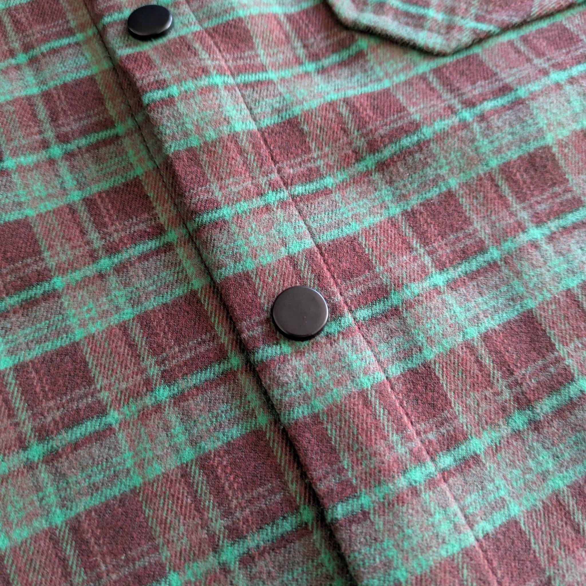 Highland Tech Flannel - Mint/Maroon - Keep Casting Fishing & Outdoors