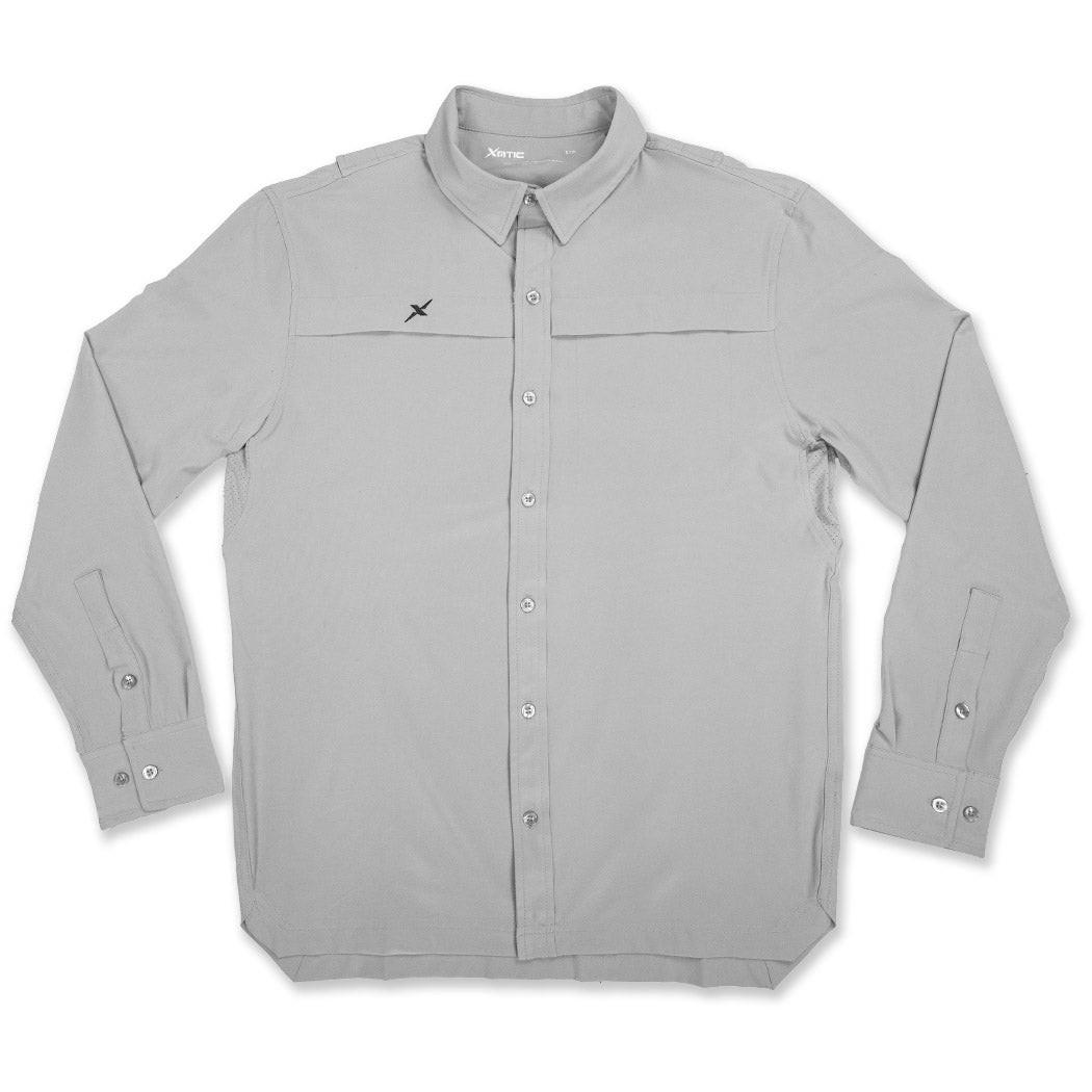 Long Sleeve Solid Lifestyle Button Down w/ REPEL - X - Keep Casting Fishing & Outdoors