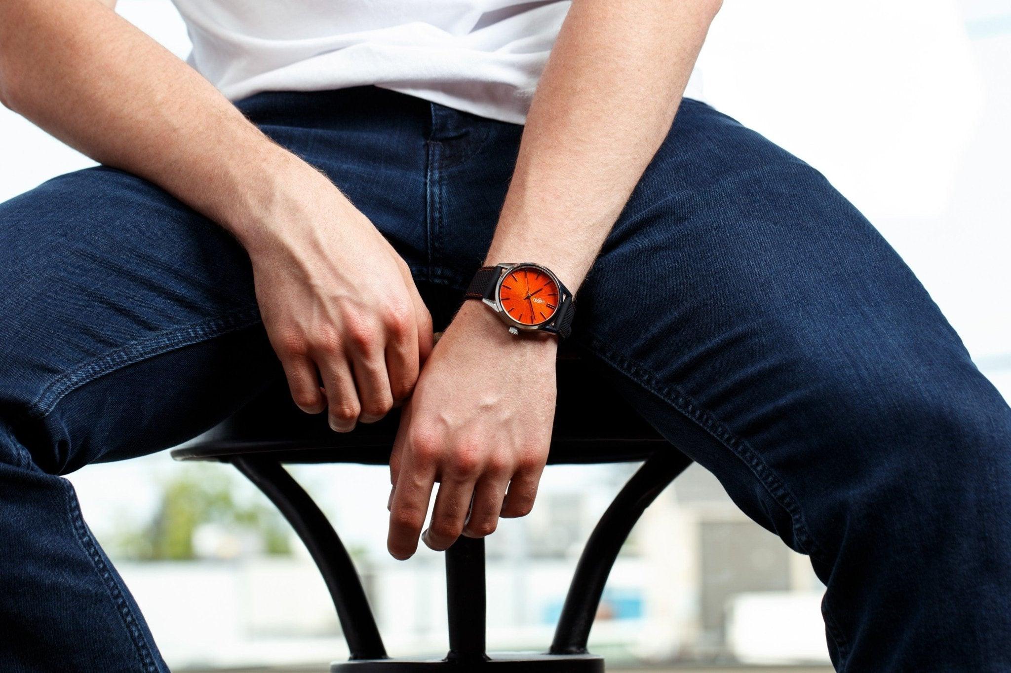 Orange Sunburst Watch - Keep Casting Fishing & Outdoors