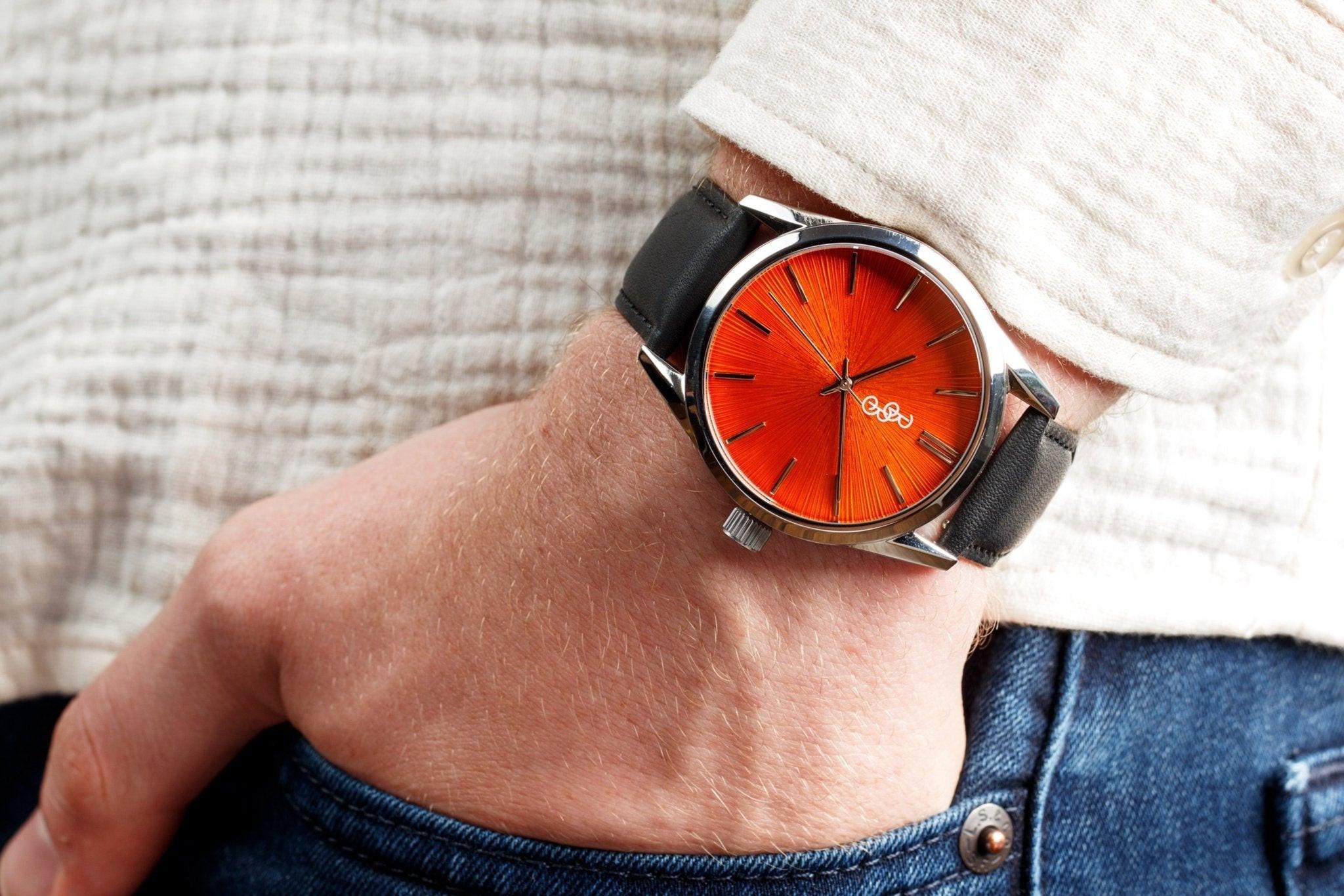 Orange Sunburst Watch - Keep Casting Fishing & Outdoors