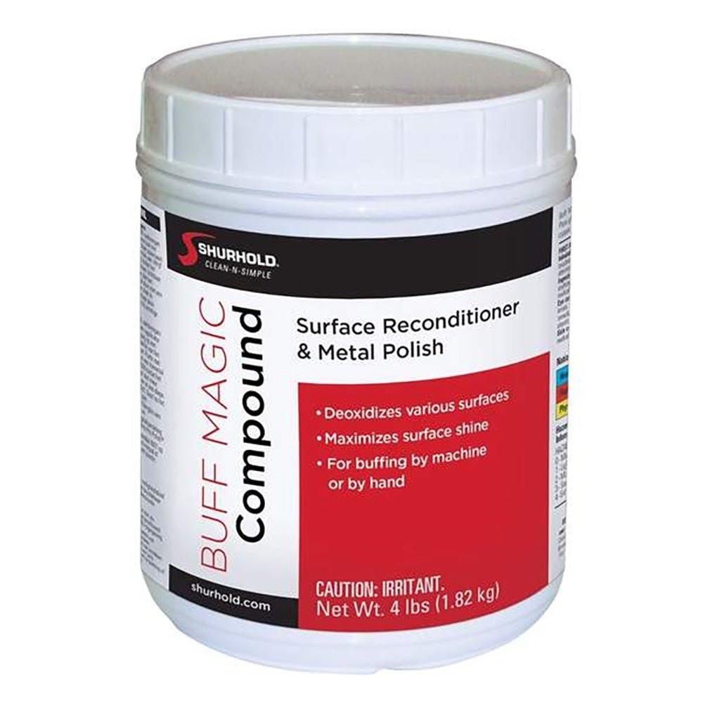 Shurhold Buff Magic Compound Surface Reconditioner & Metal Polish - 4LB Jar - Keep Casting Fishing & Outdoors