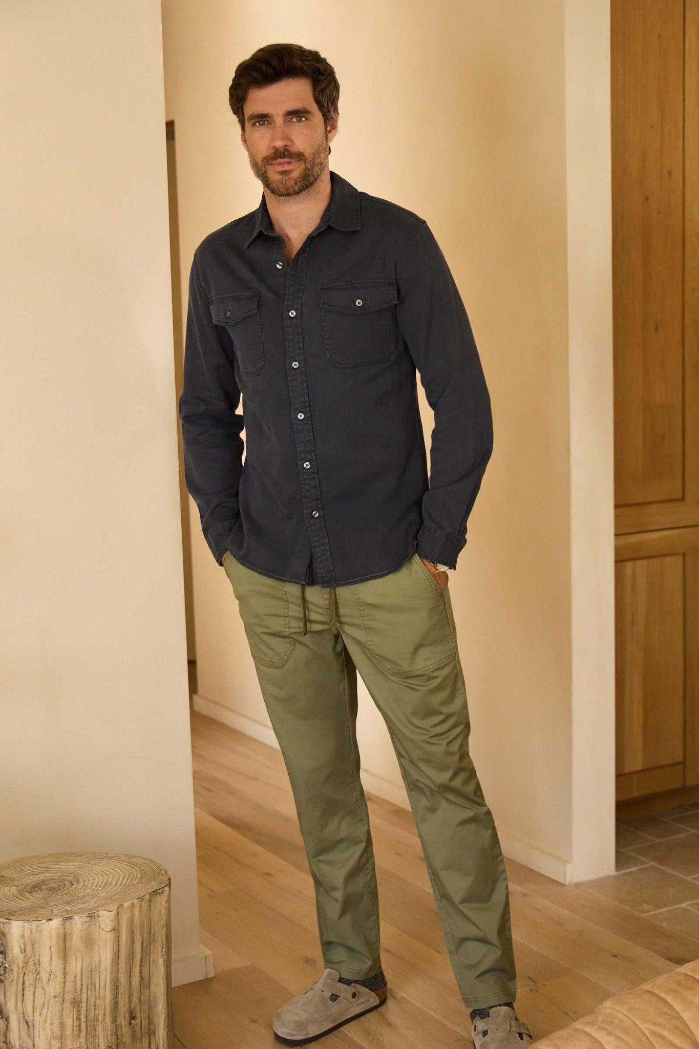 Tyler Poplin Utility Pant - Lichen Green - Keep Casting Fishing & Outdoors