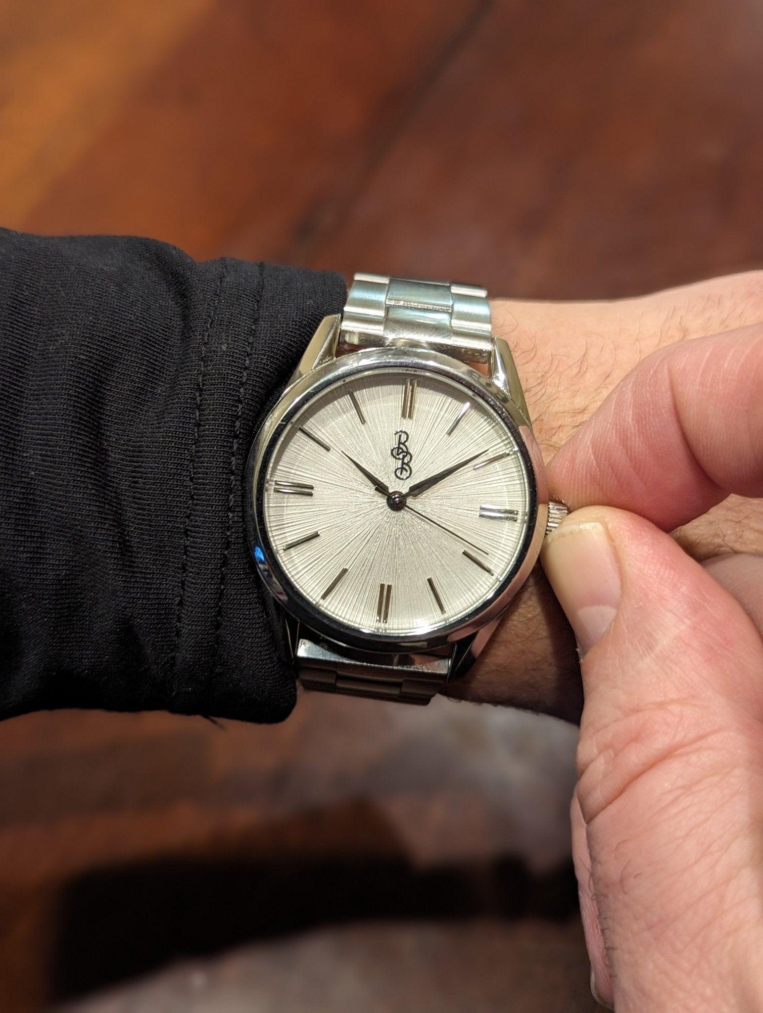 White Sunburst Watch - Keep Casting Fishing & Outdoors