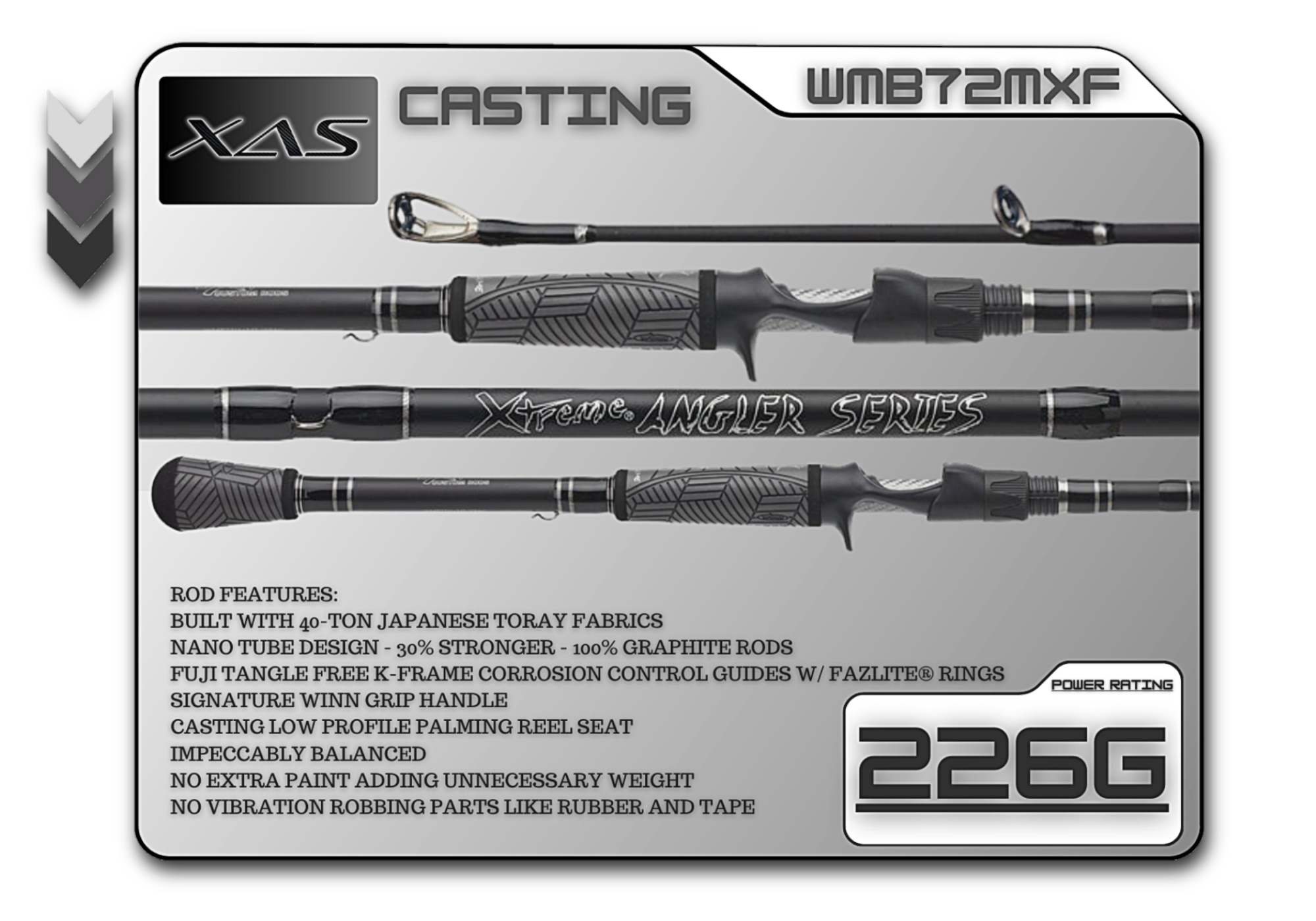 WMB72MXF 7'2" Medium Xtra Fast - Keep Casting Fishing & Outdoors