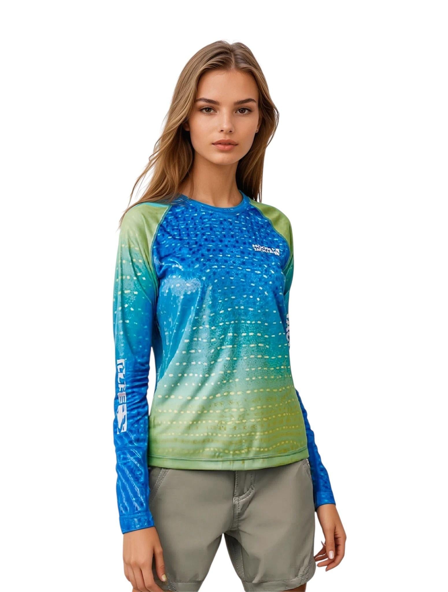 Women's Whale Shark Camo UV Fishing Shirt - Keep Casting Fishing & Outdoors