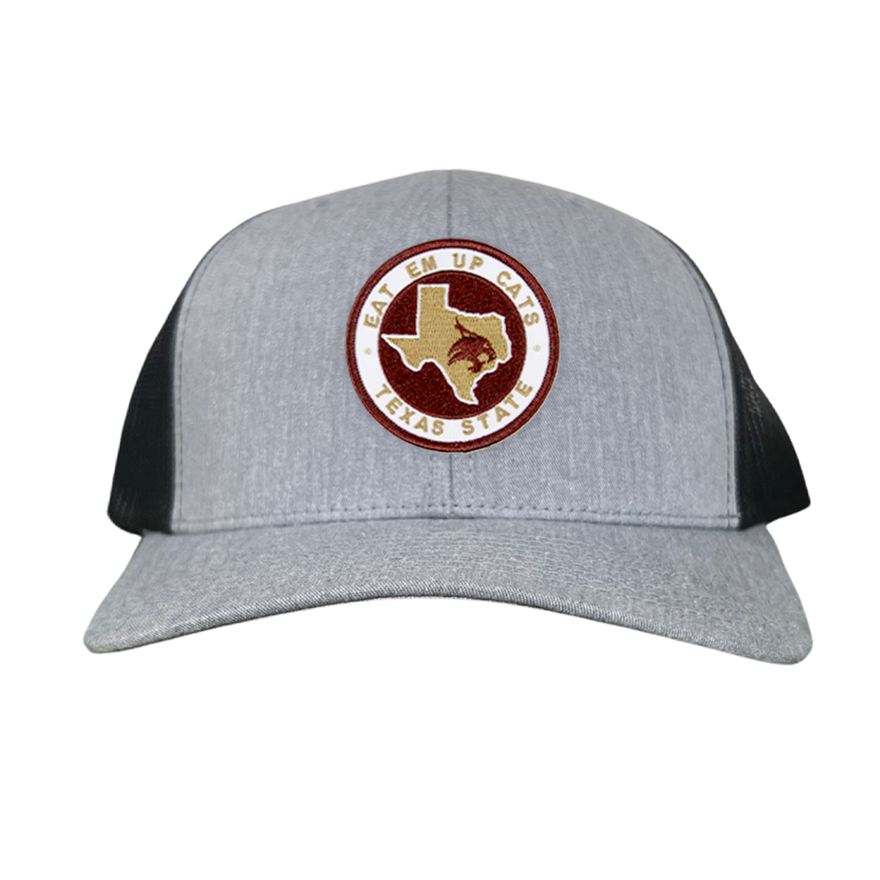 Texas State Eat Em Up Cats State of Texas Supercat Circle Patch / Hats / 097 / TXST018