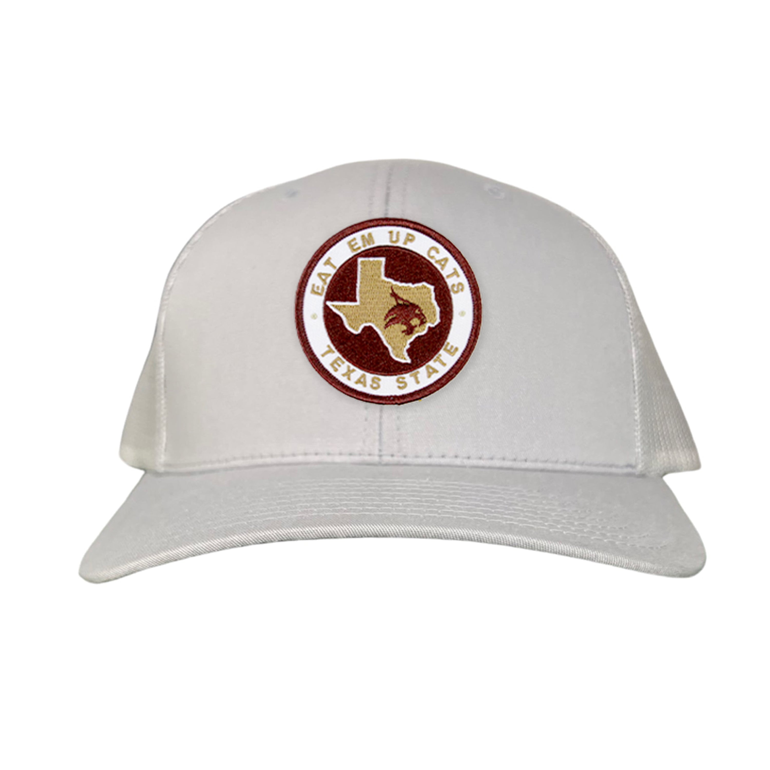 Texas State Eat Em Up Cats State of Texas Supercat Circle Patch / Hats / 097 / TXST018