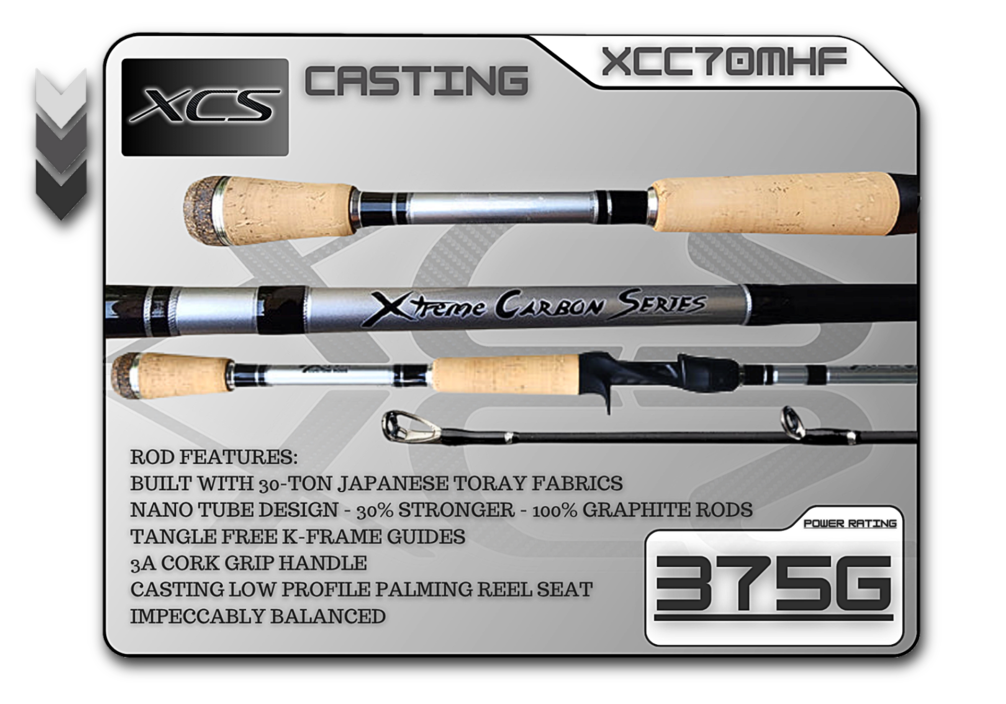 XCC70MHF (375G) 7'0" Medium Heavy Fast - Keep Casting Fishing & Outdoors