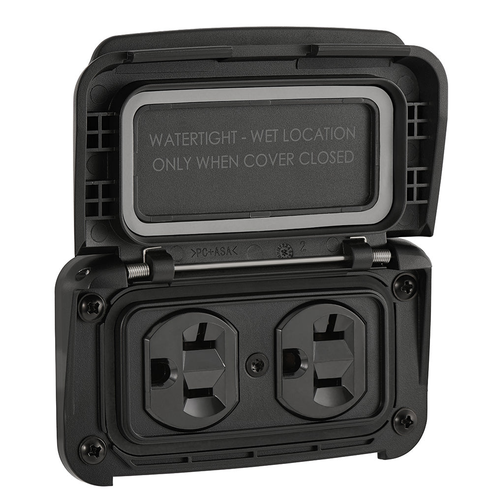 Scanstrut Ventura Series Dual AC Outlet - 125V - 20A