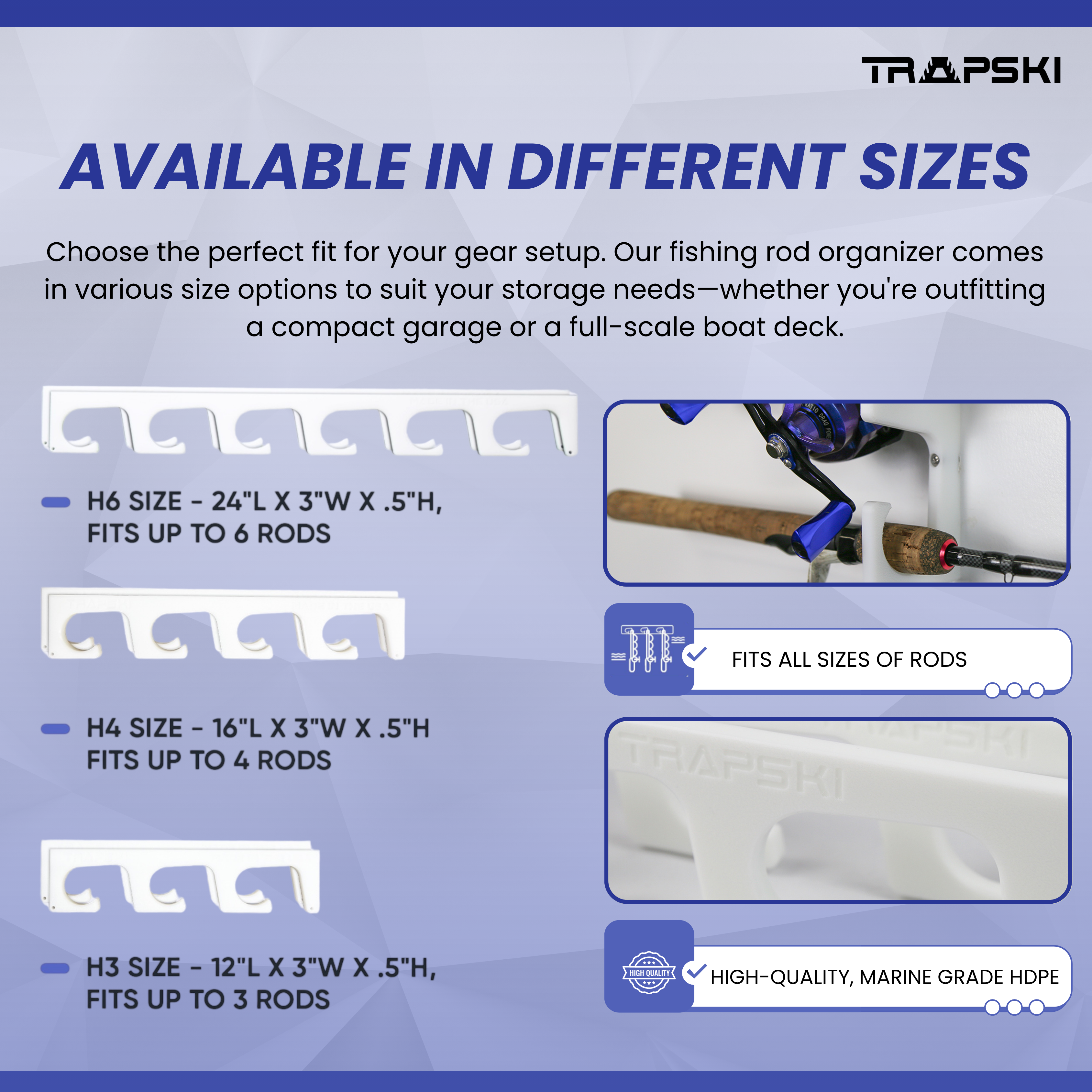 Made in the USA Fishing Rod Racks