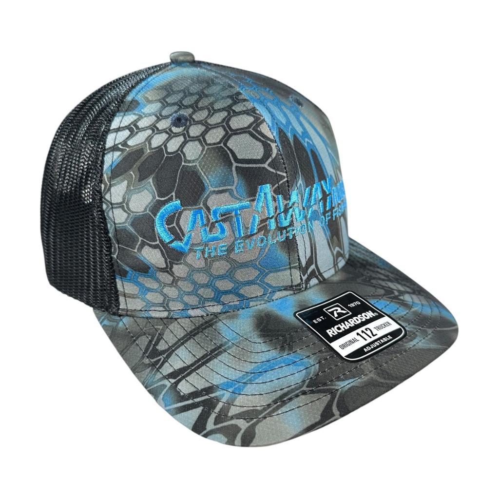 CastAway Trucker Hat - Kryptek: Neptune/Black - Keep Casting Fishing & Outdoors