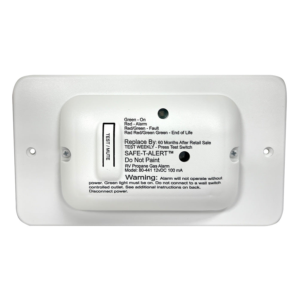 Safe-T-Alert 80 Series White Propane Gas Alarm - 12V