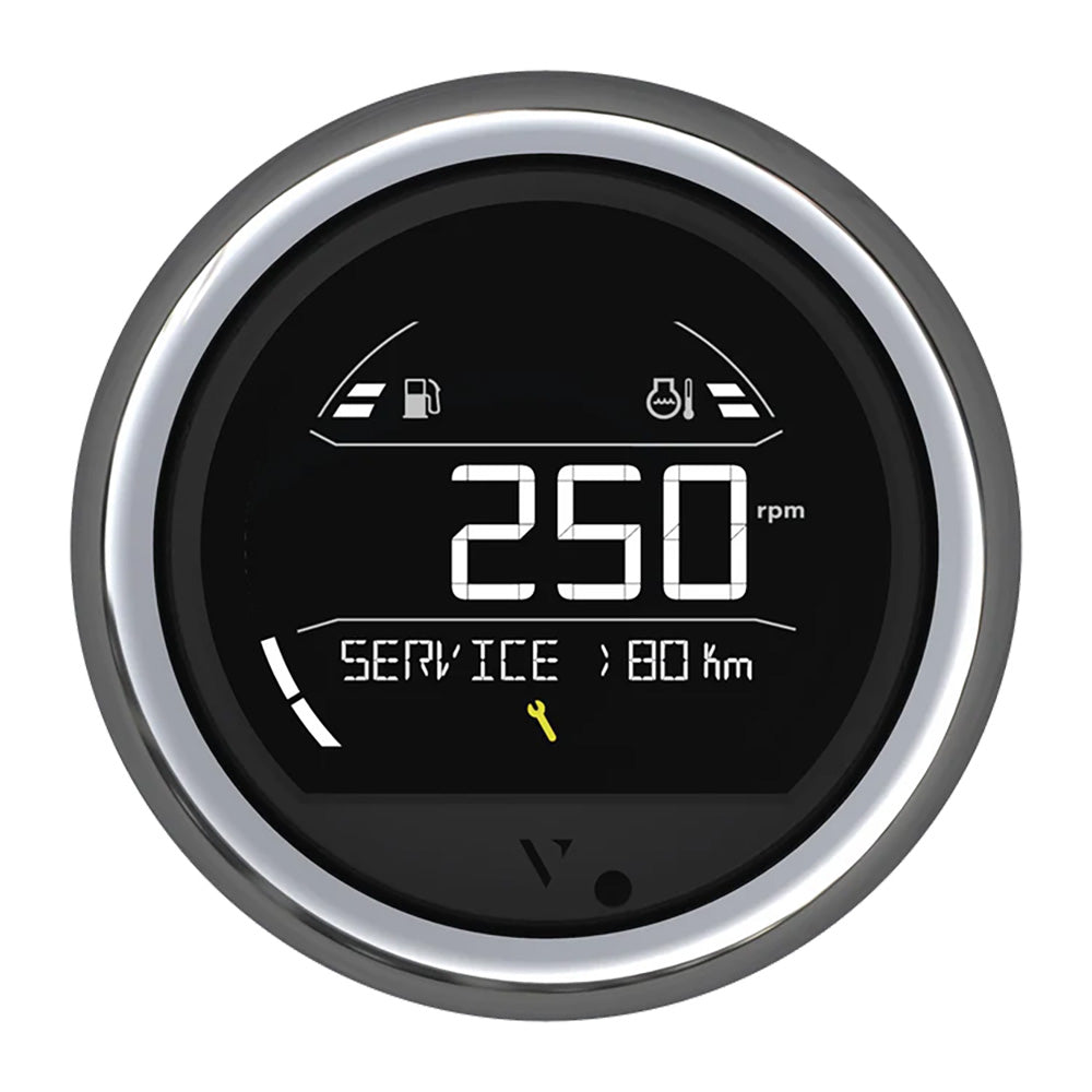 Veratron VL Digital 85 w/Round Chrome Bezel