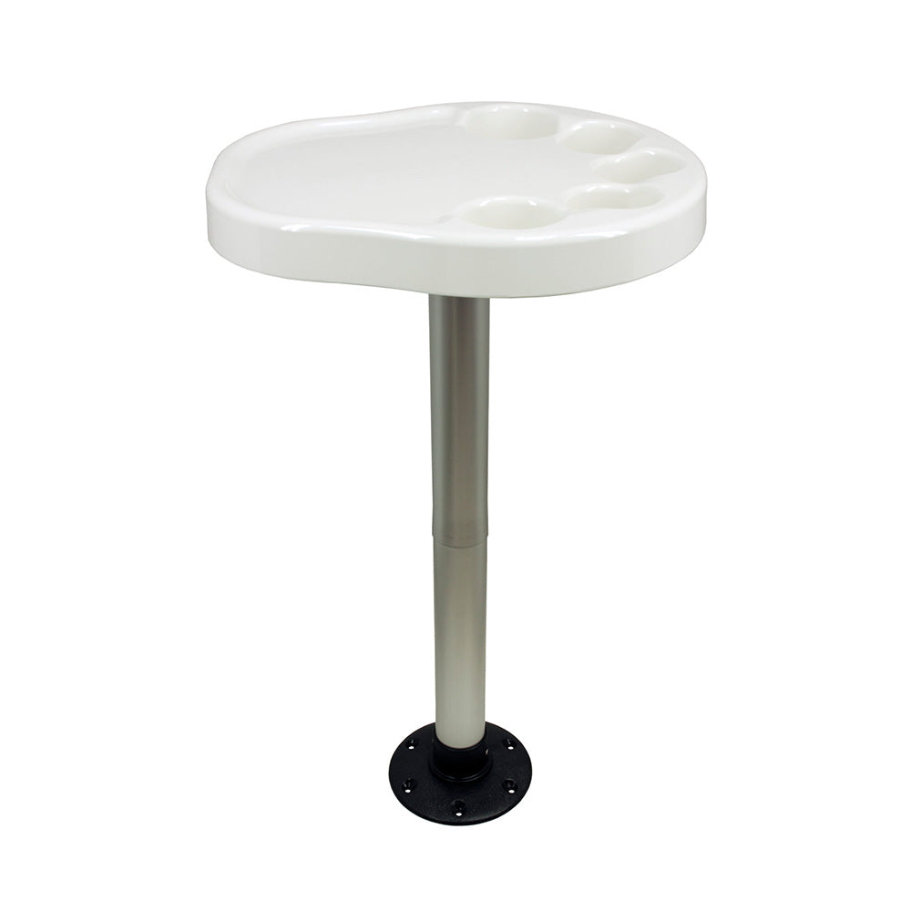 Springfield Party Platter Thread-Lock&trade; Surface Mount Table Package - White